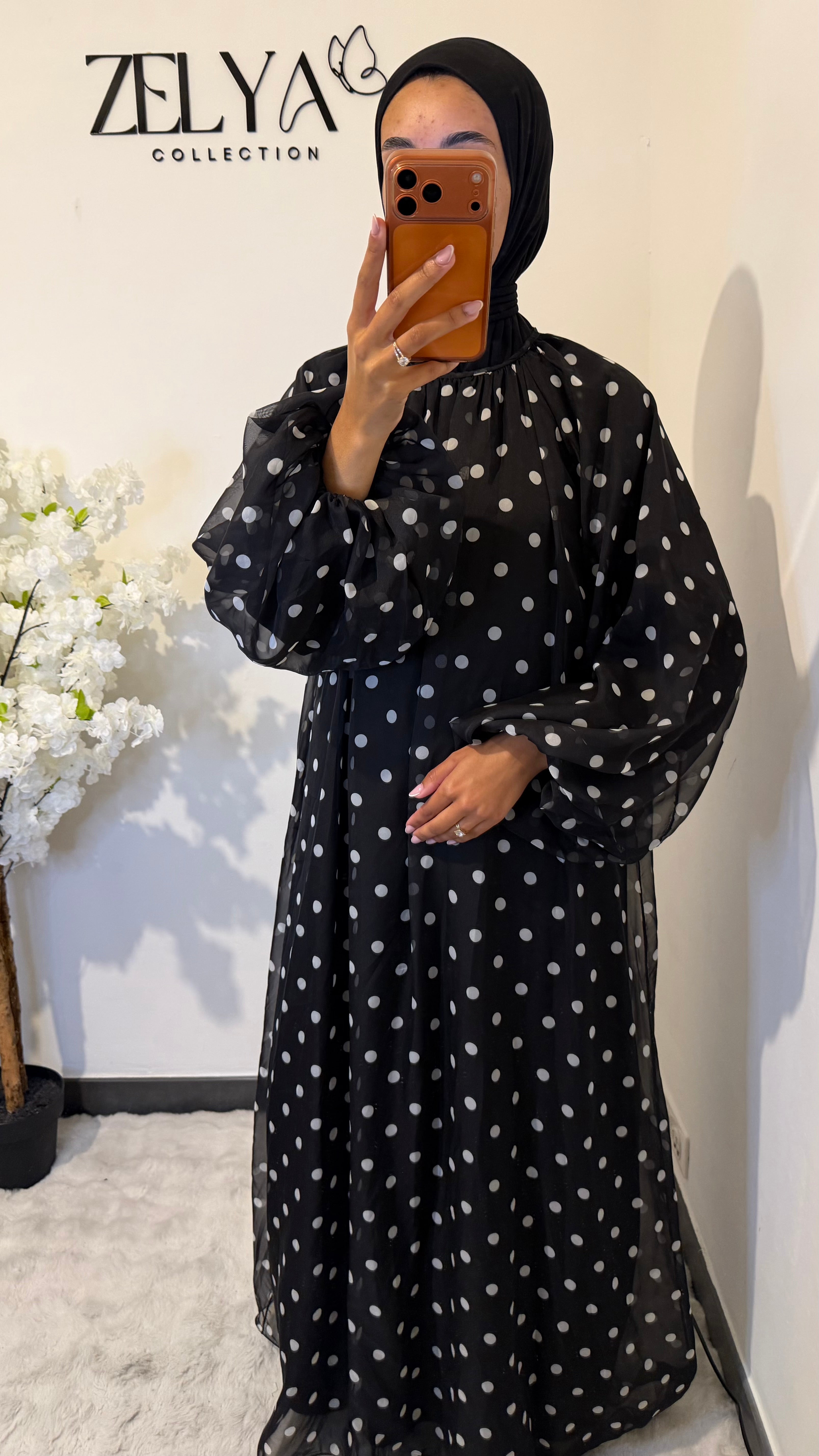 Robe à pois