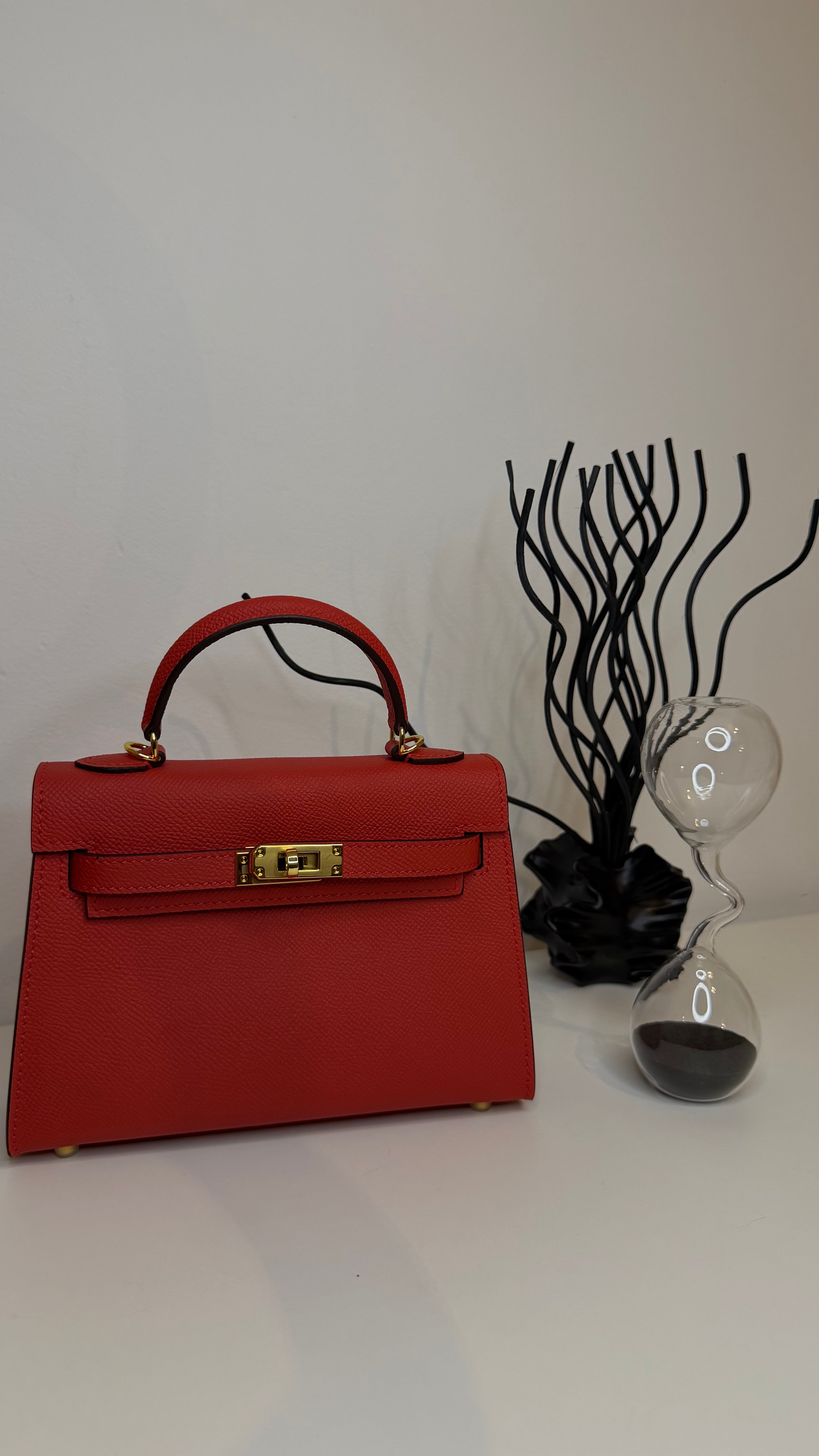 Sac K 19cm cuir véritable