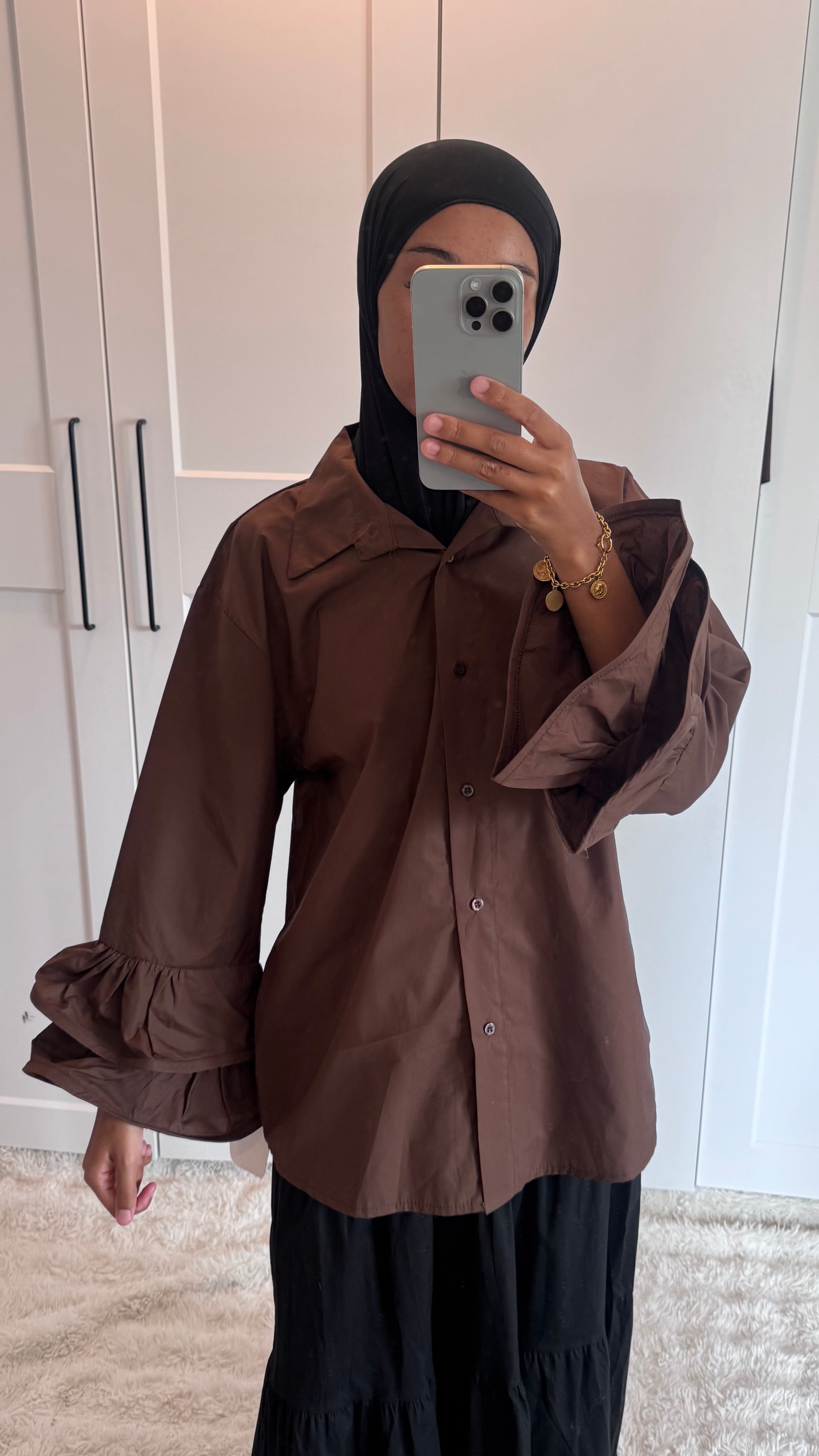 Chemise manches bouffantes