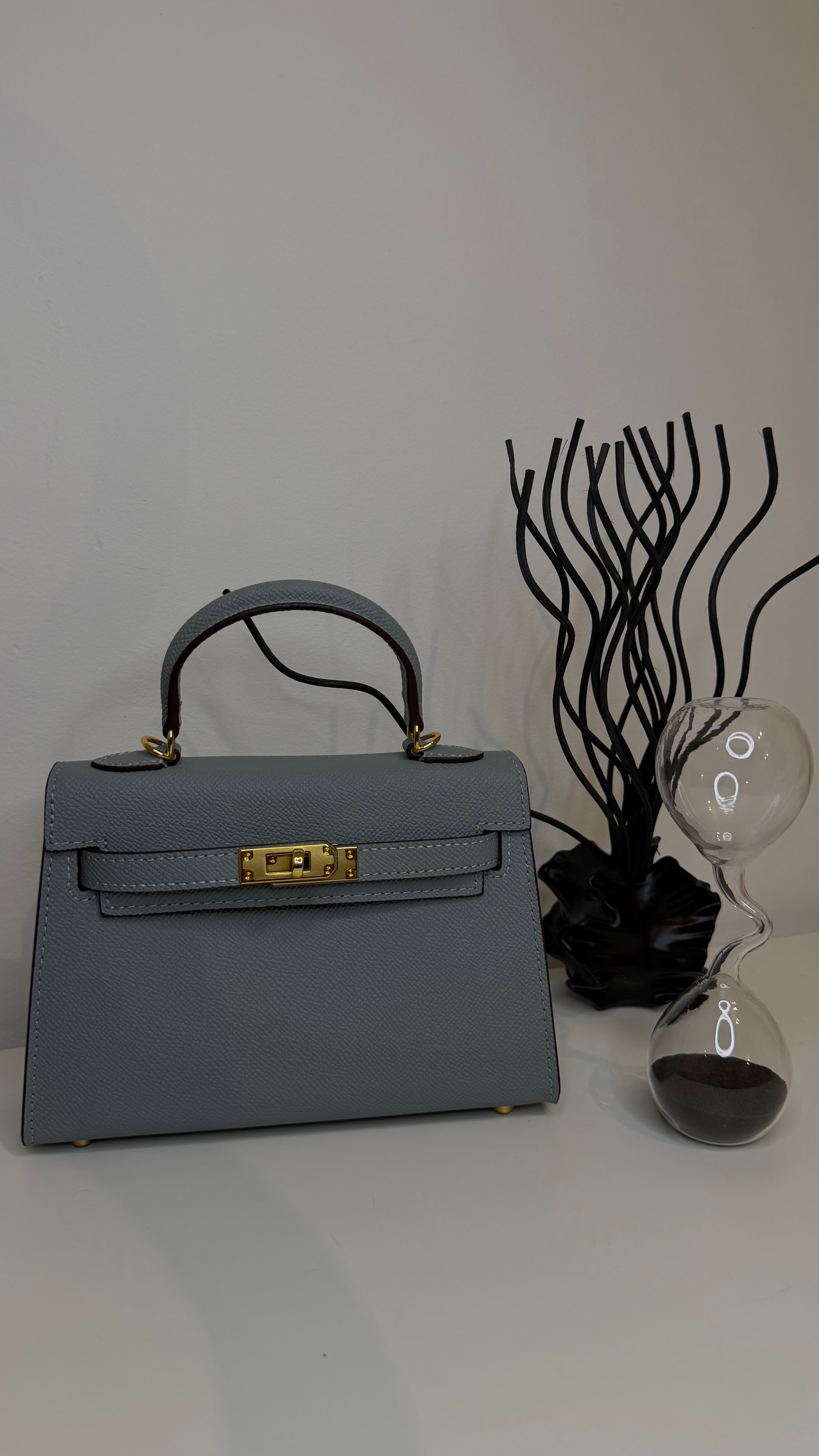 Sac K 19cm cuir véritable