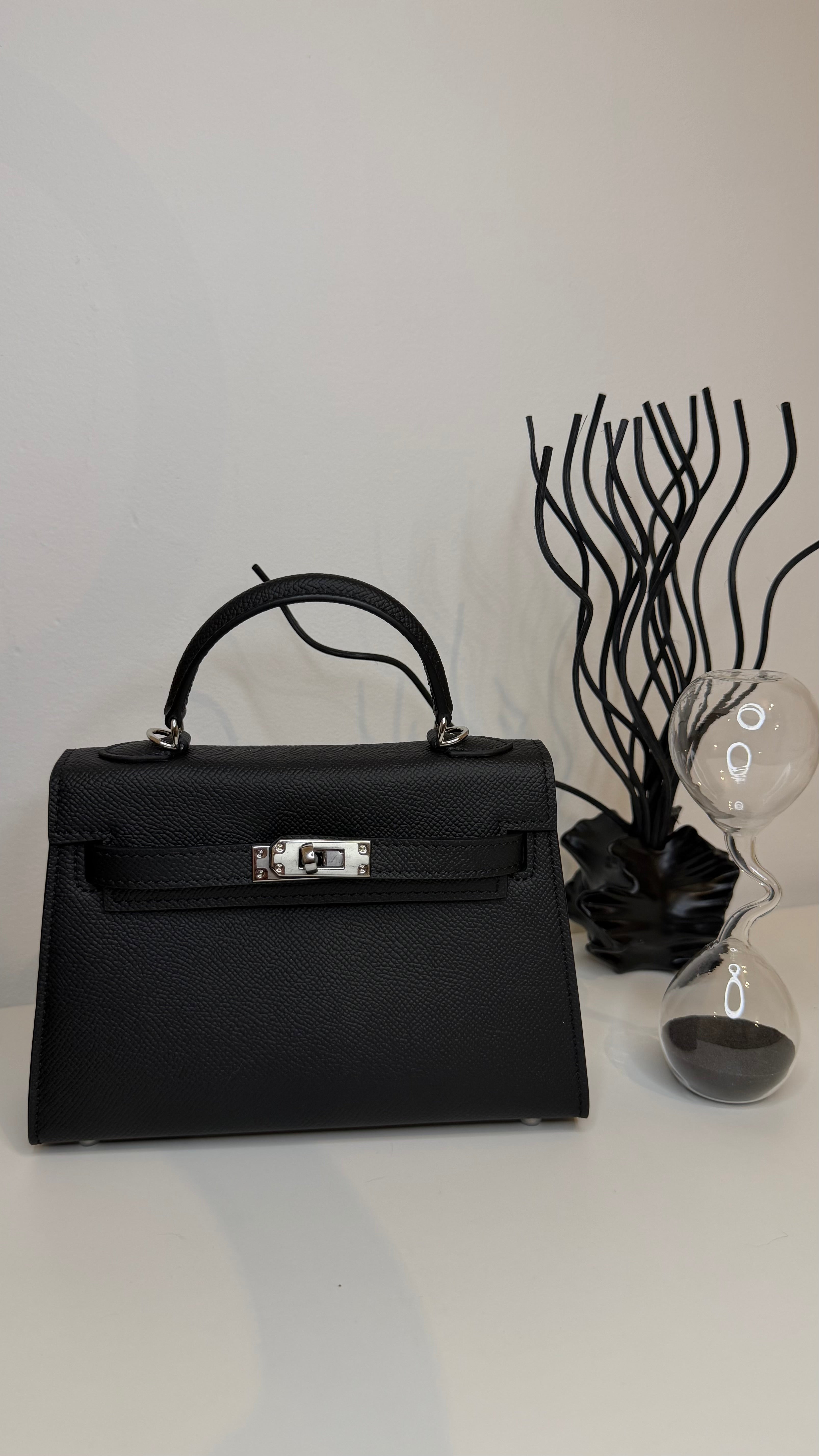 Sac K 19cm cuir véritable