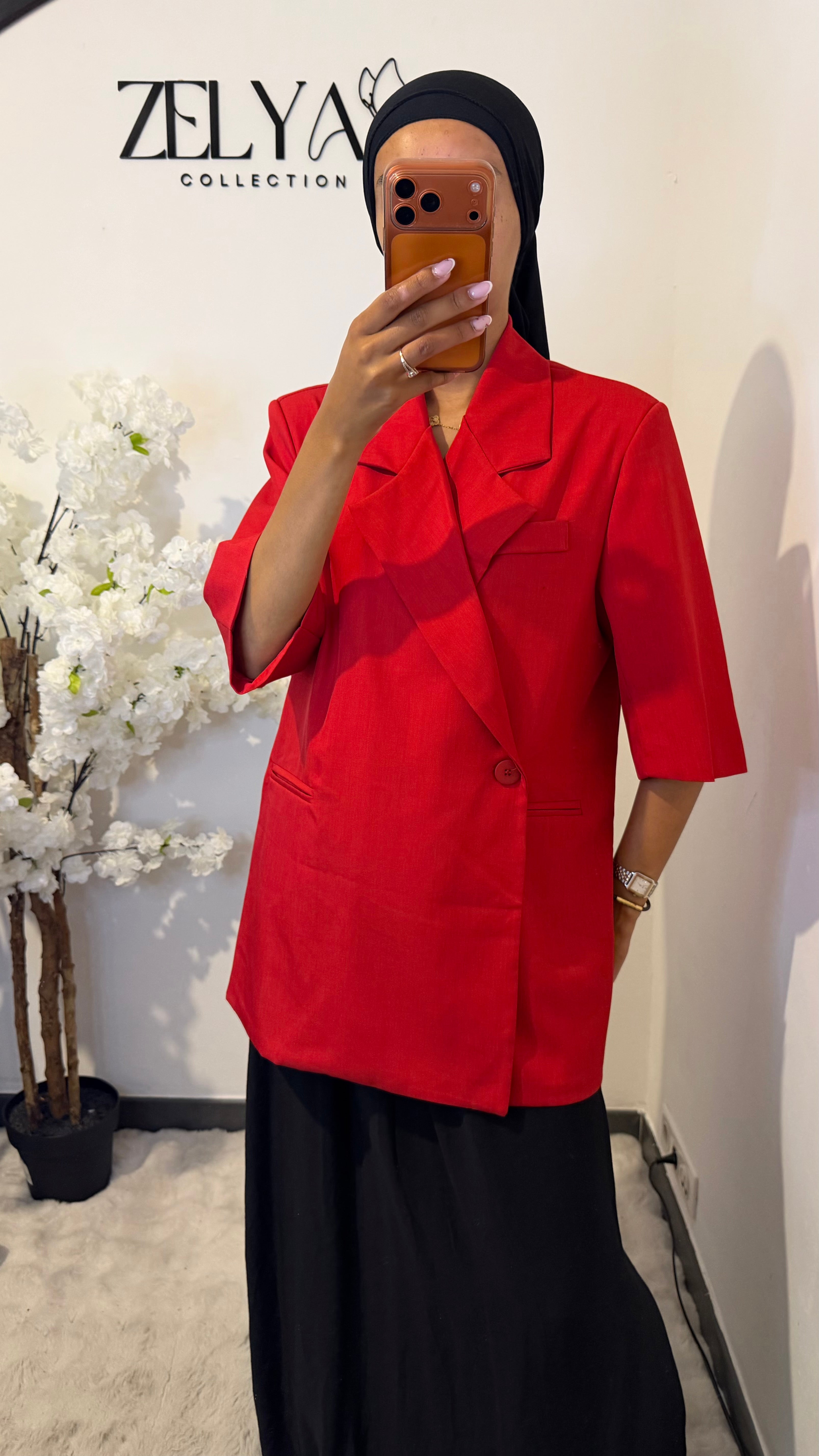 Blazer manches courtes