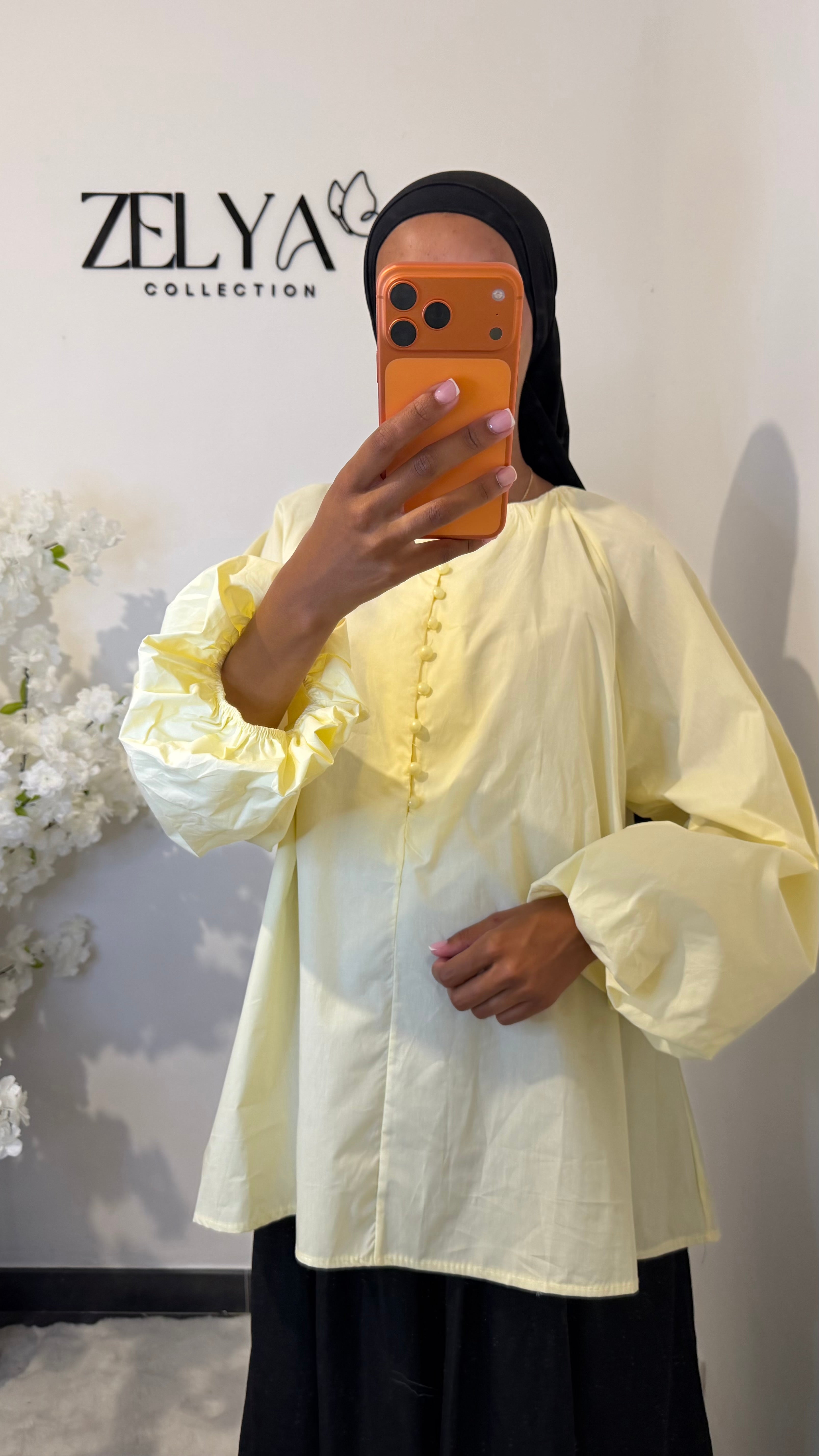 Blouse avec bouton