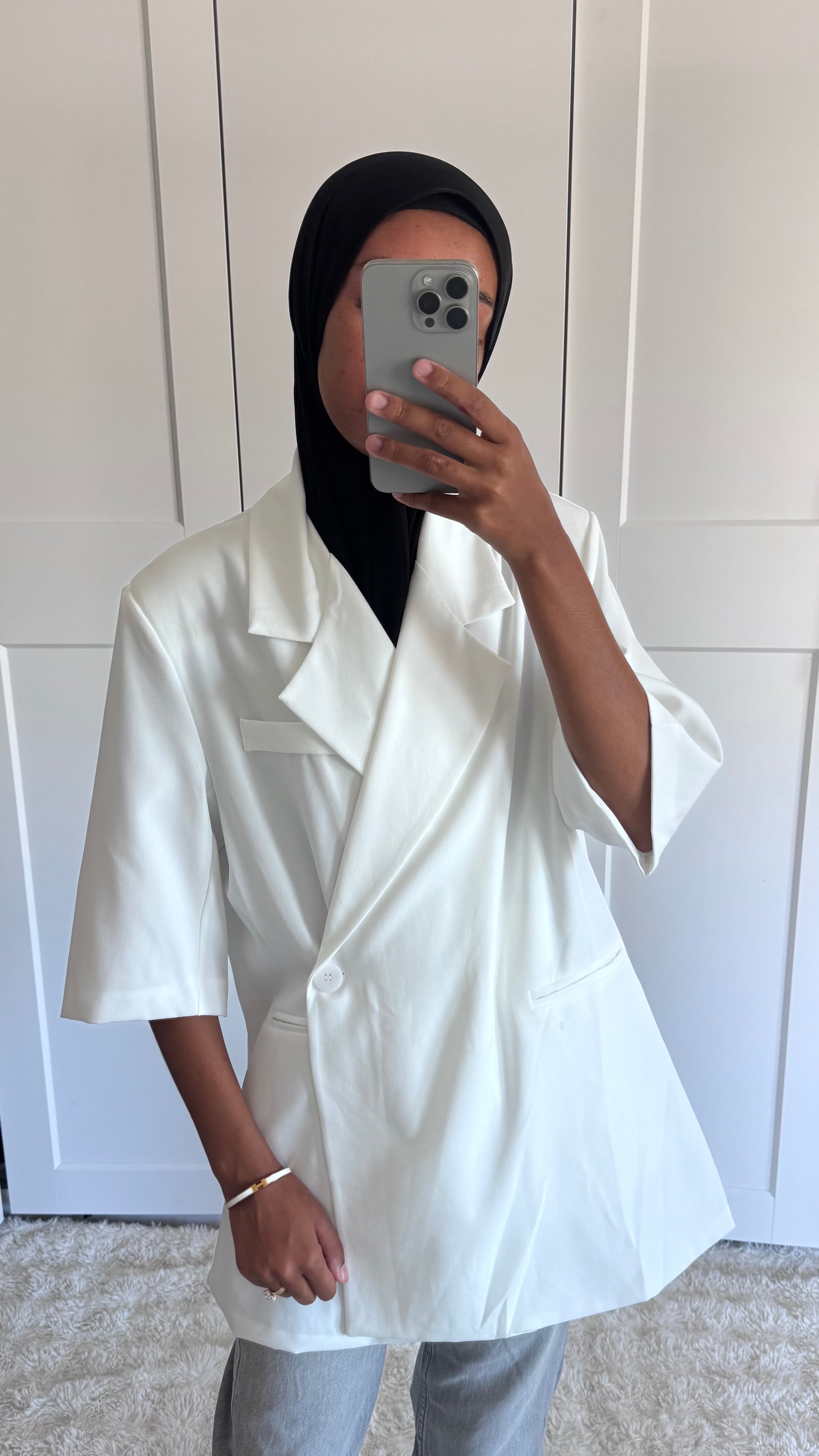 Blazer manches courtes