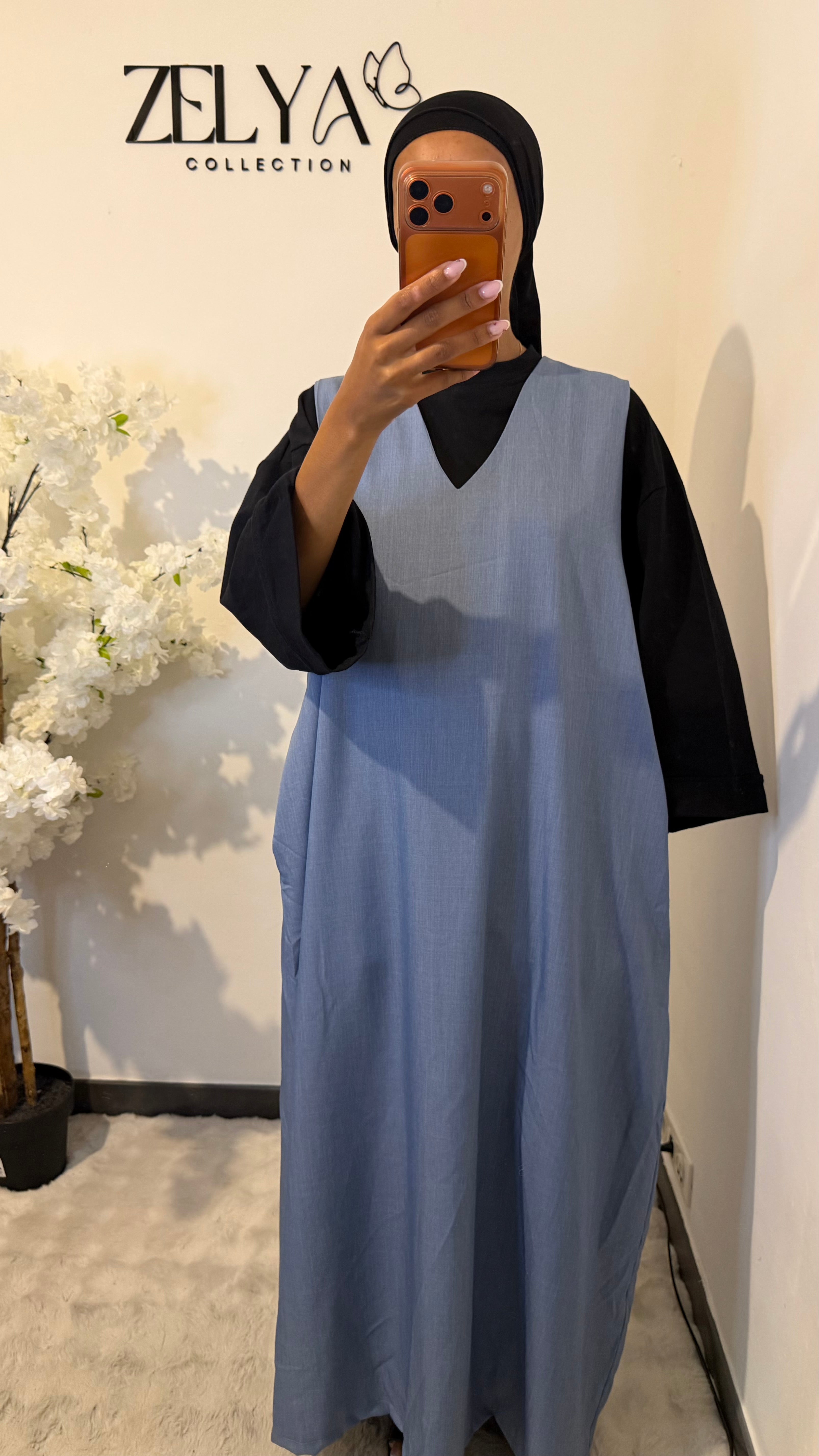 Robe col V