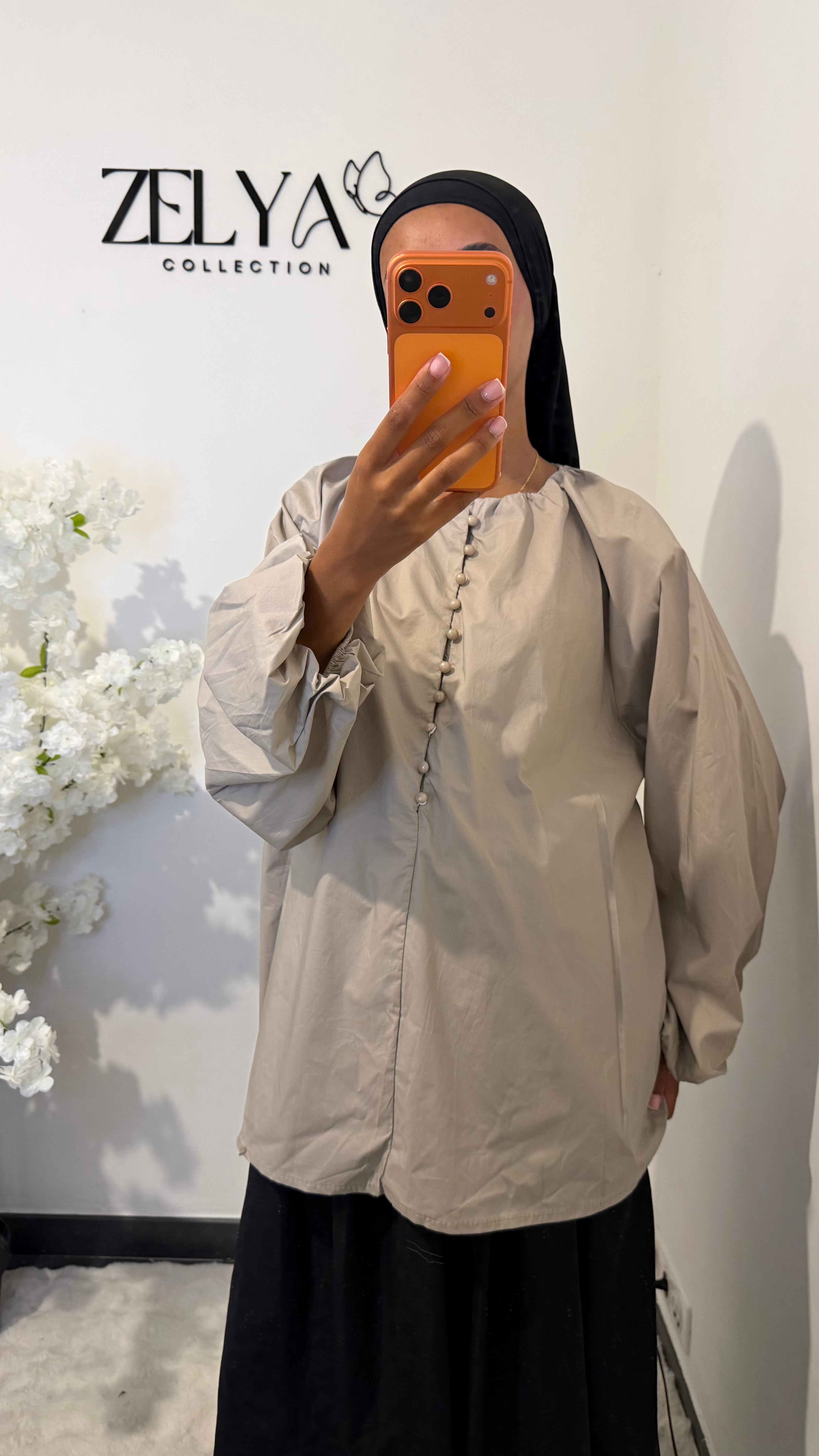Blouse avec bouton