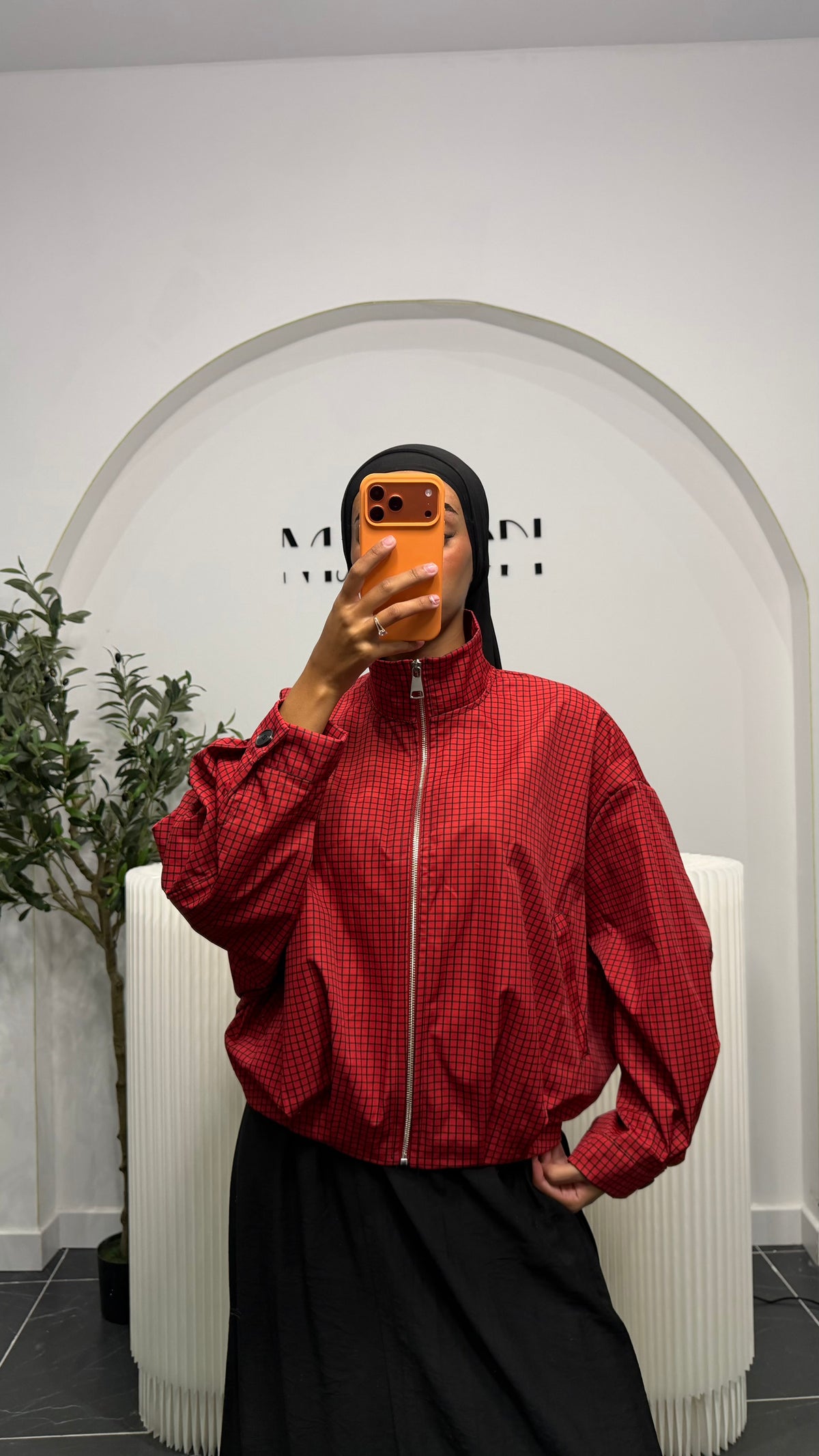 Veste à carreaux