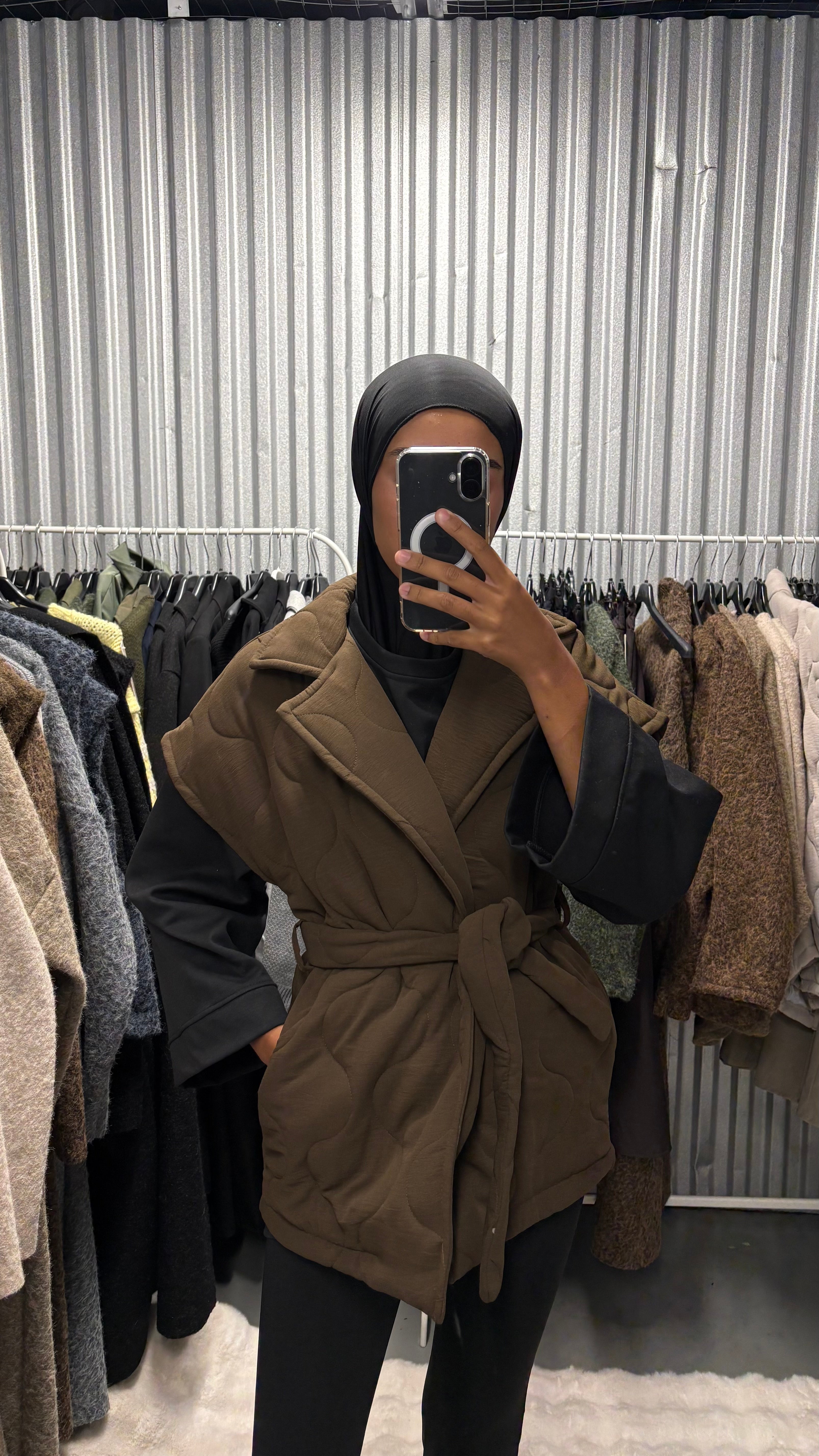 Veste matelassée ceinture