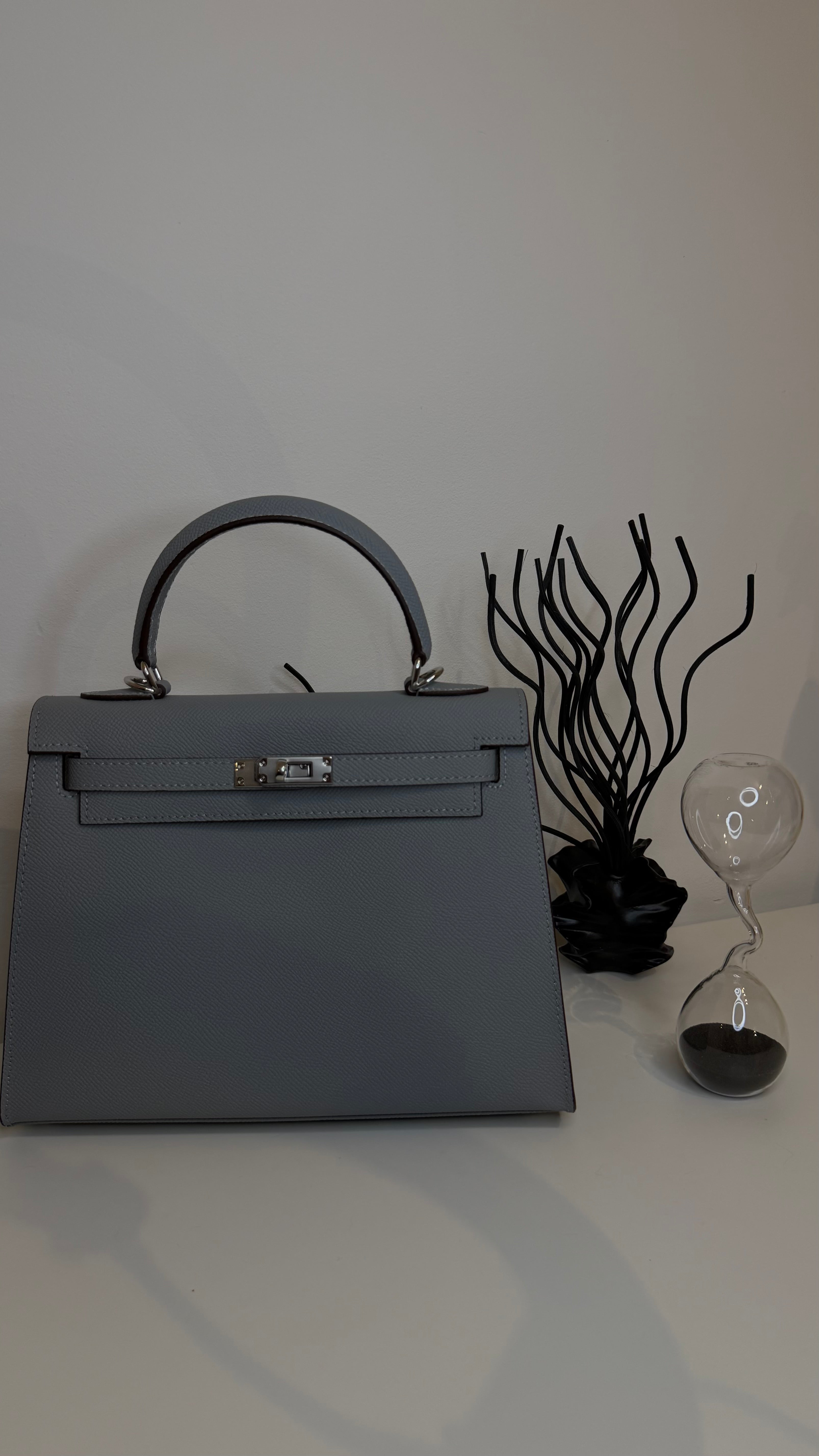 Sac K 25 cm cuir véritable
