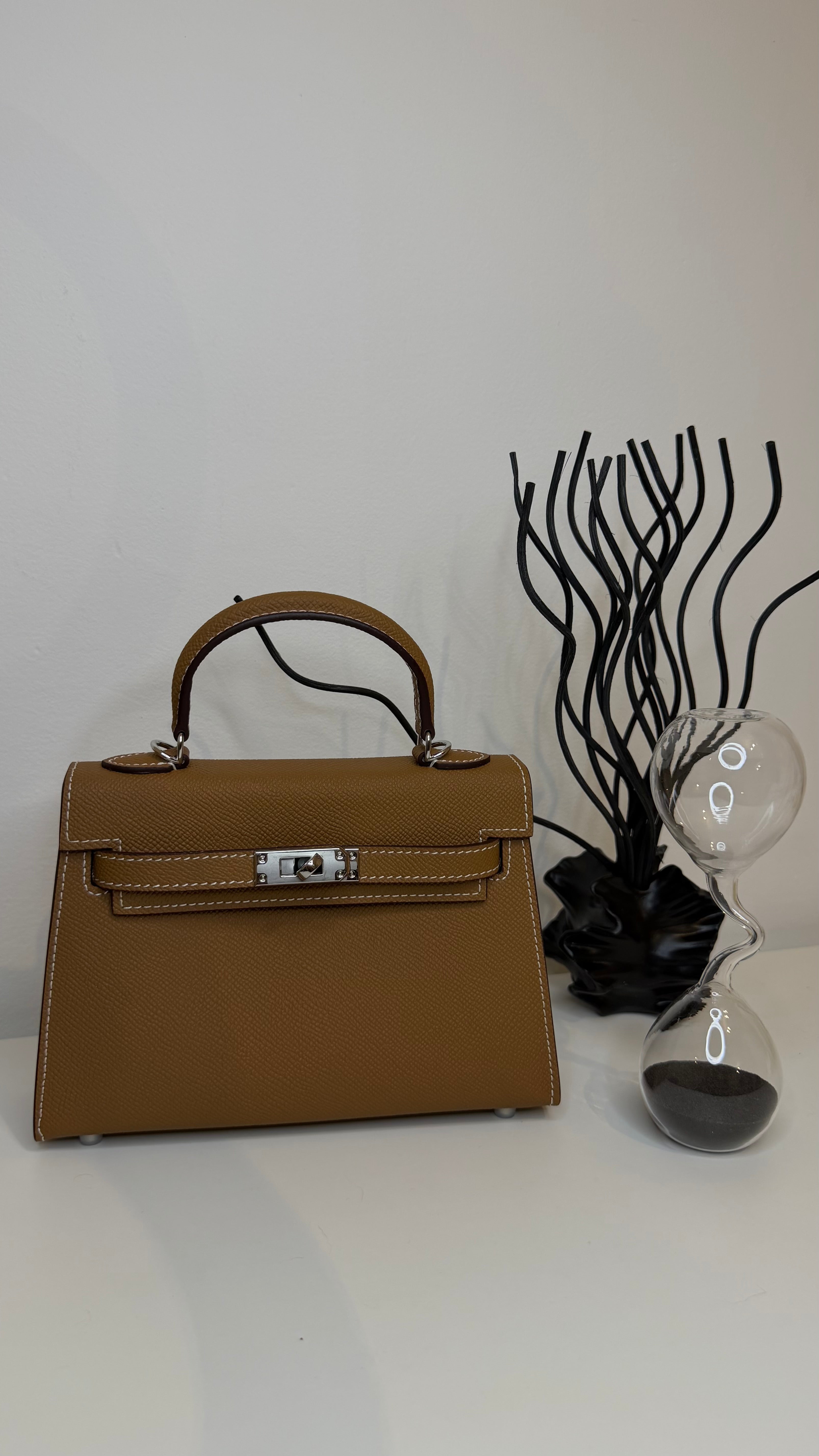 Sac K 19cm cuir véritable