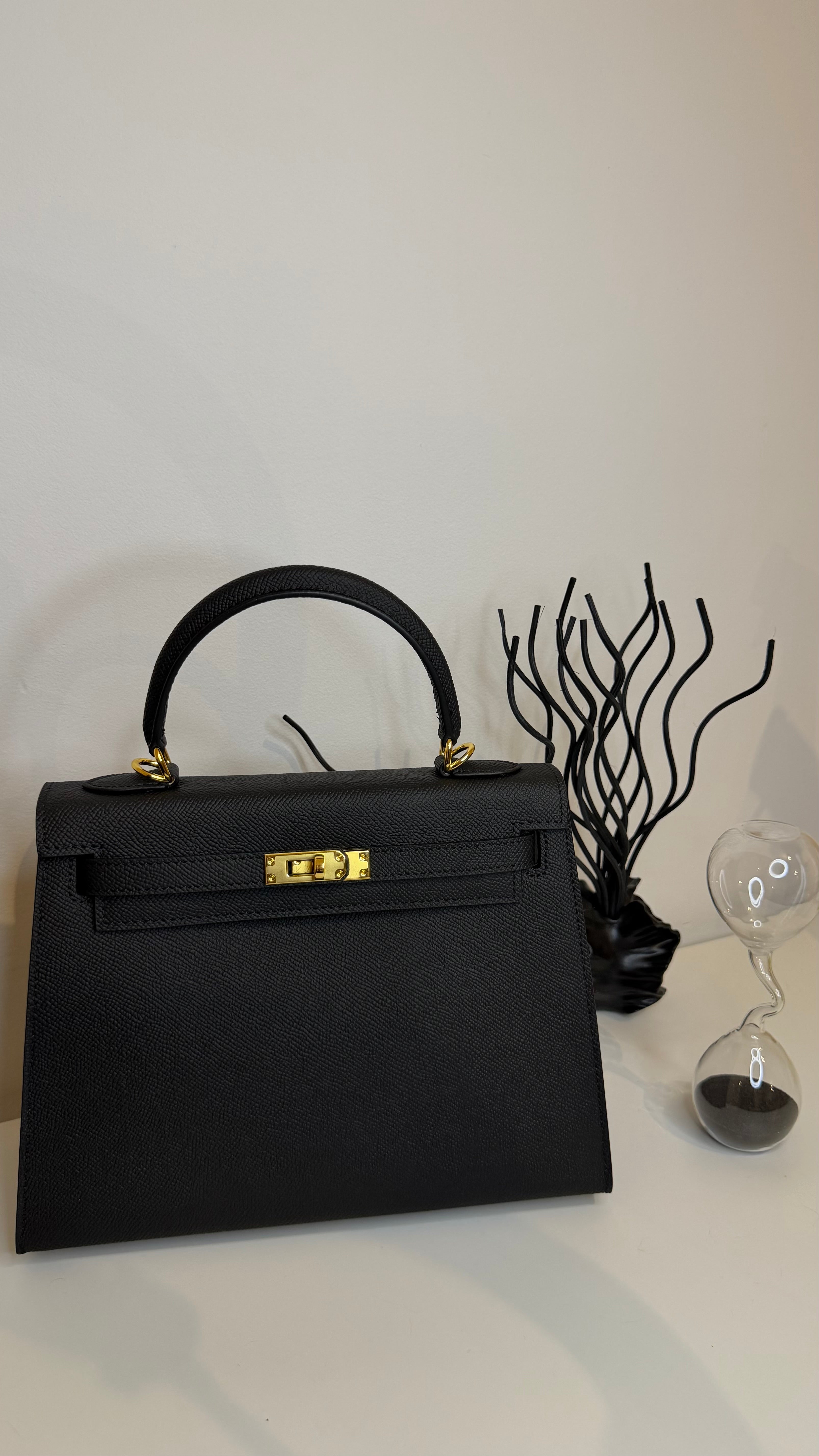 Sac K 25 cm cuir véritable