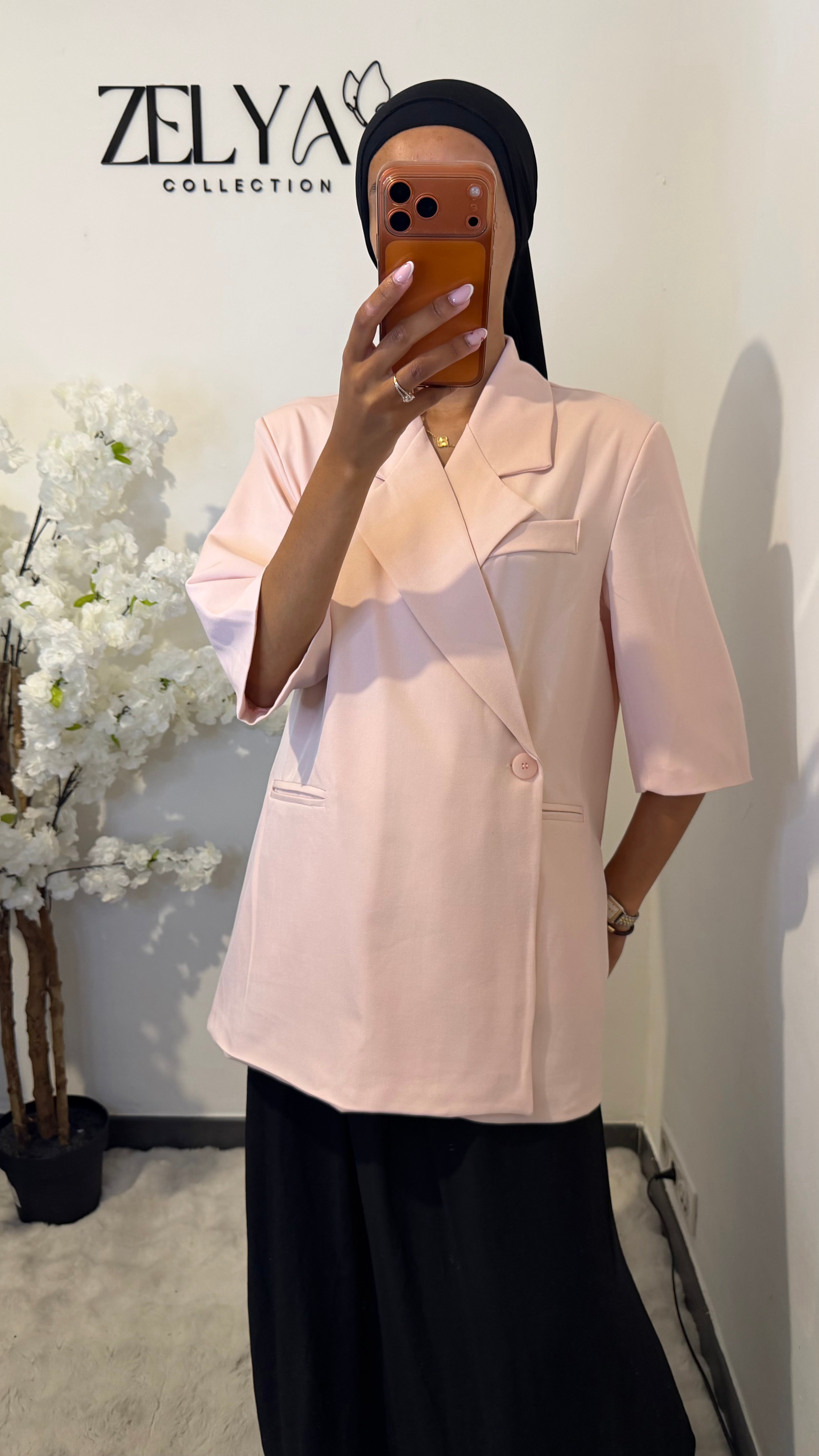 Blazer manches courtes