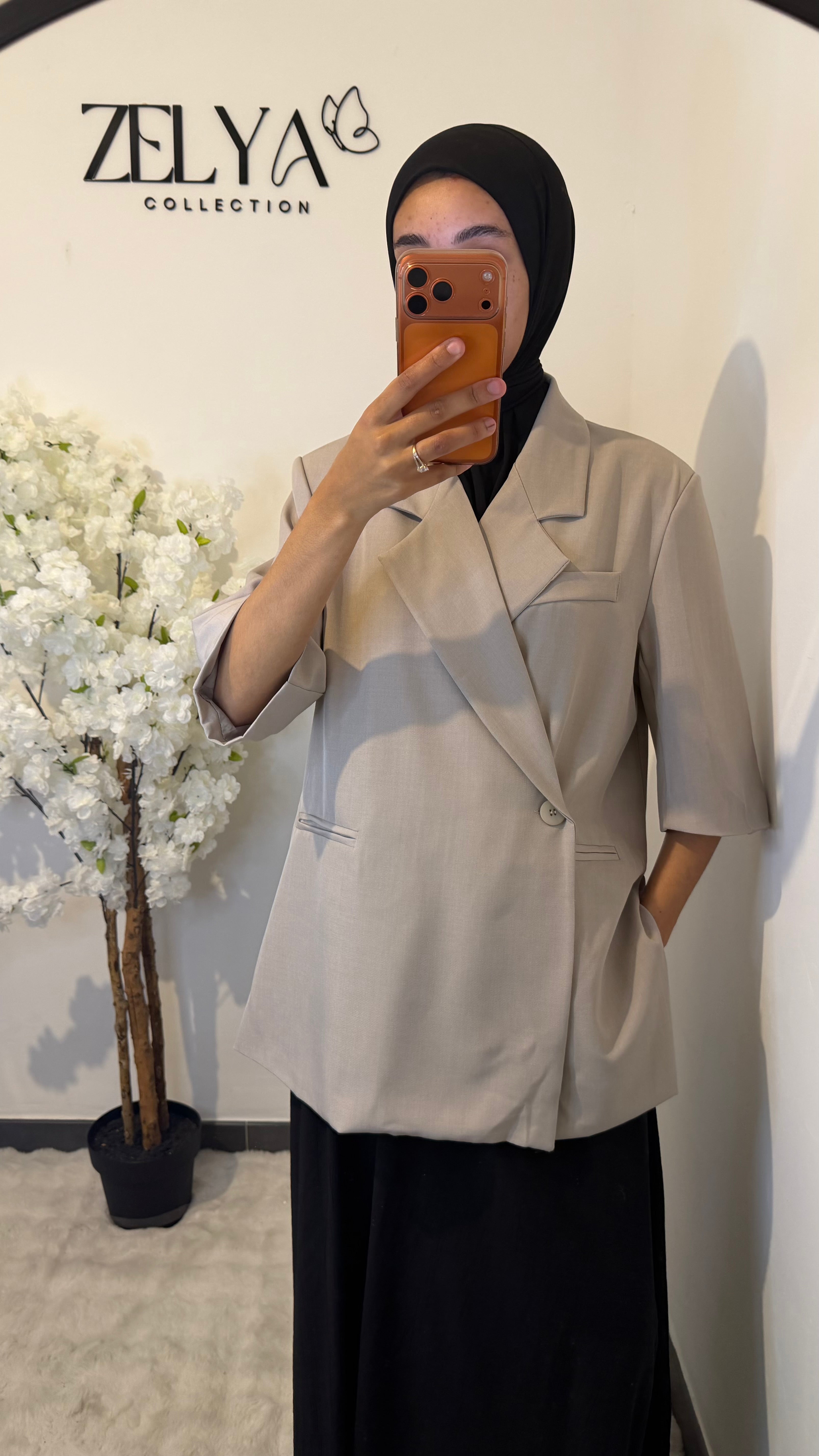 Blazer manches courtes