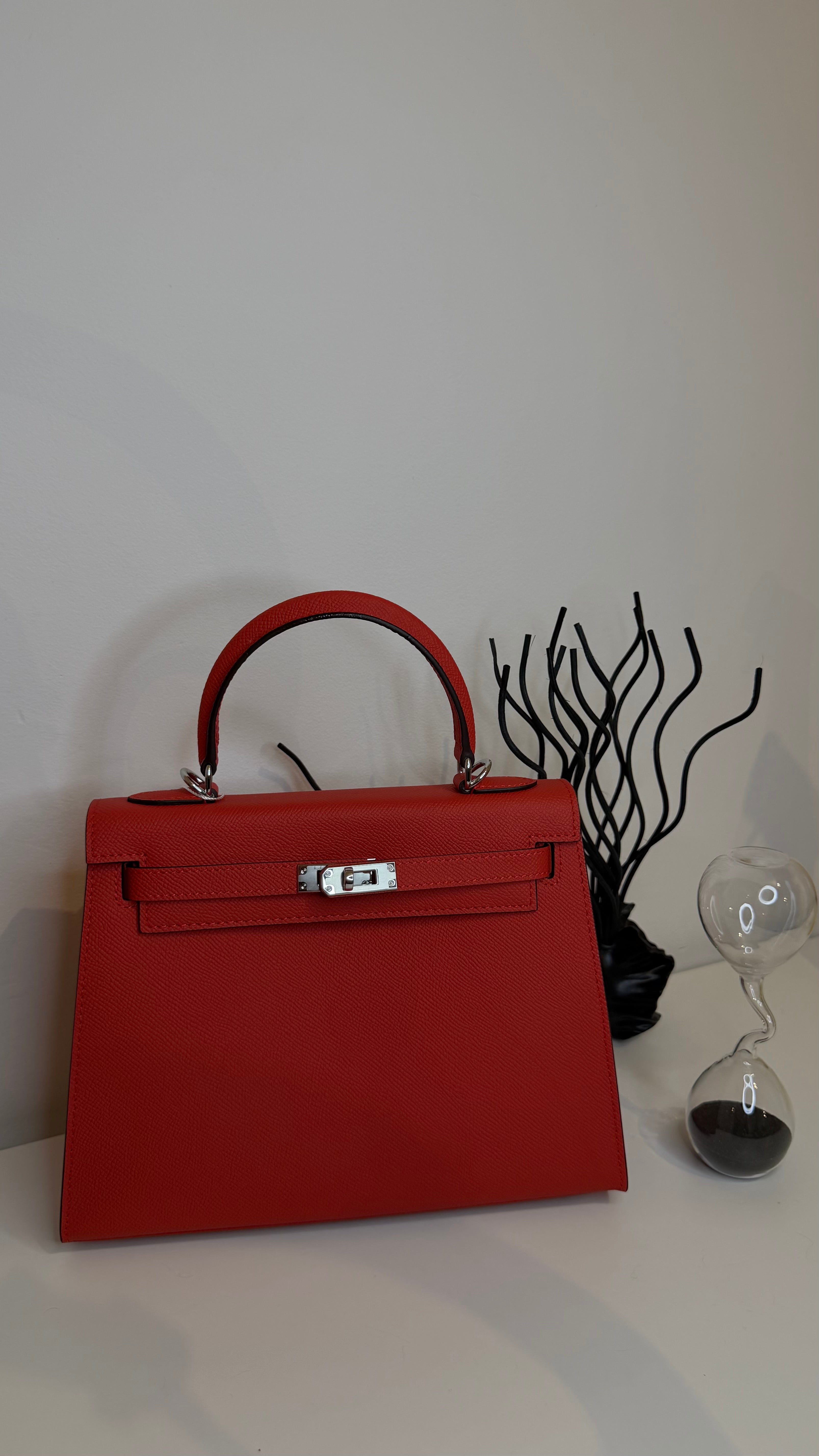 Sac K 25 cm cuir véritable