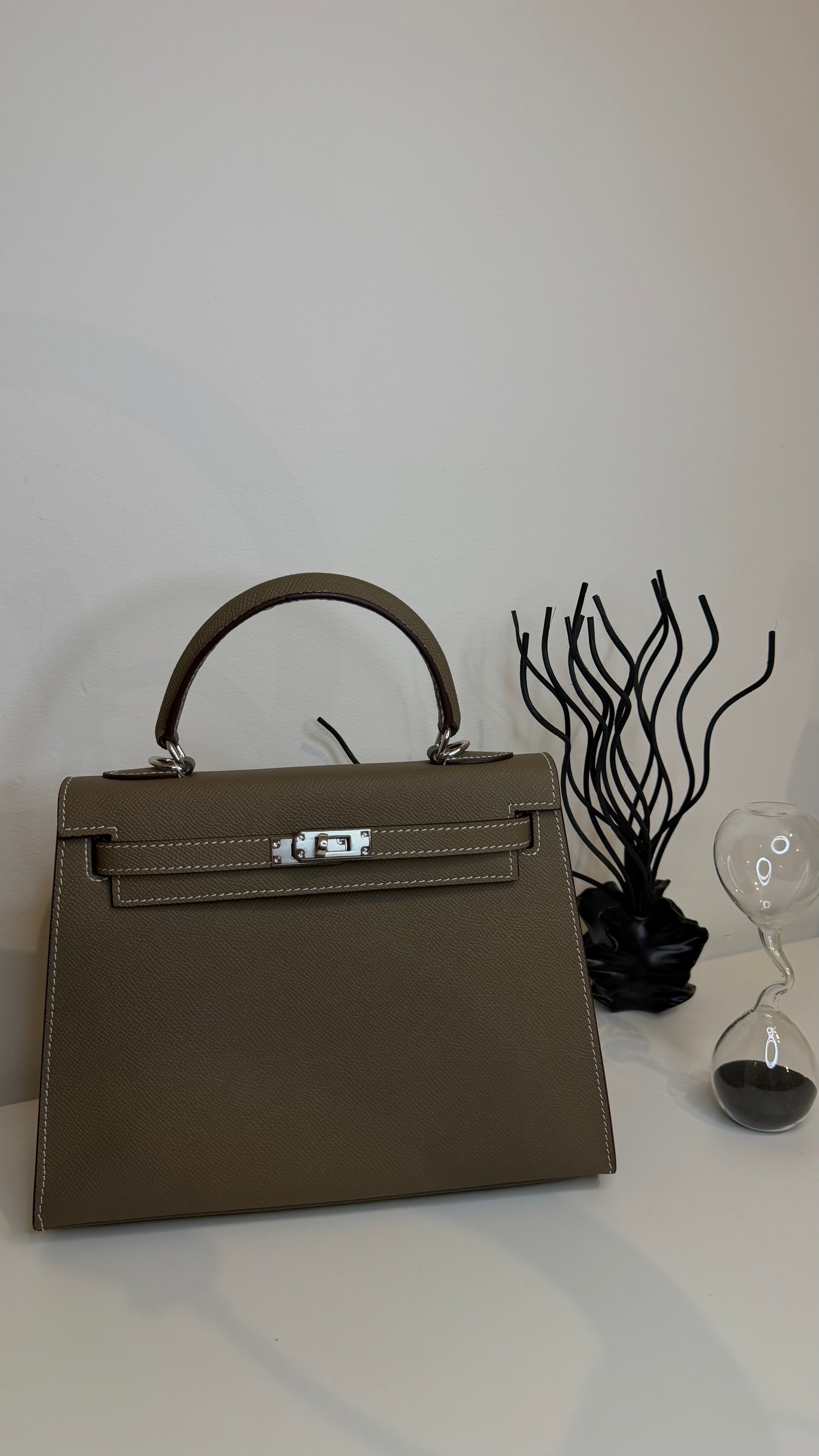Sac K 25 cm cuir véritable