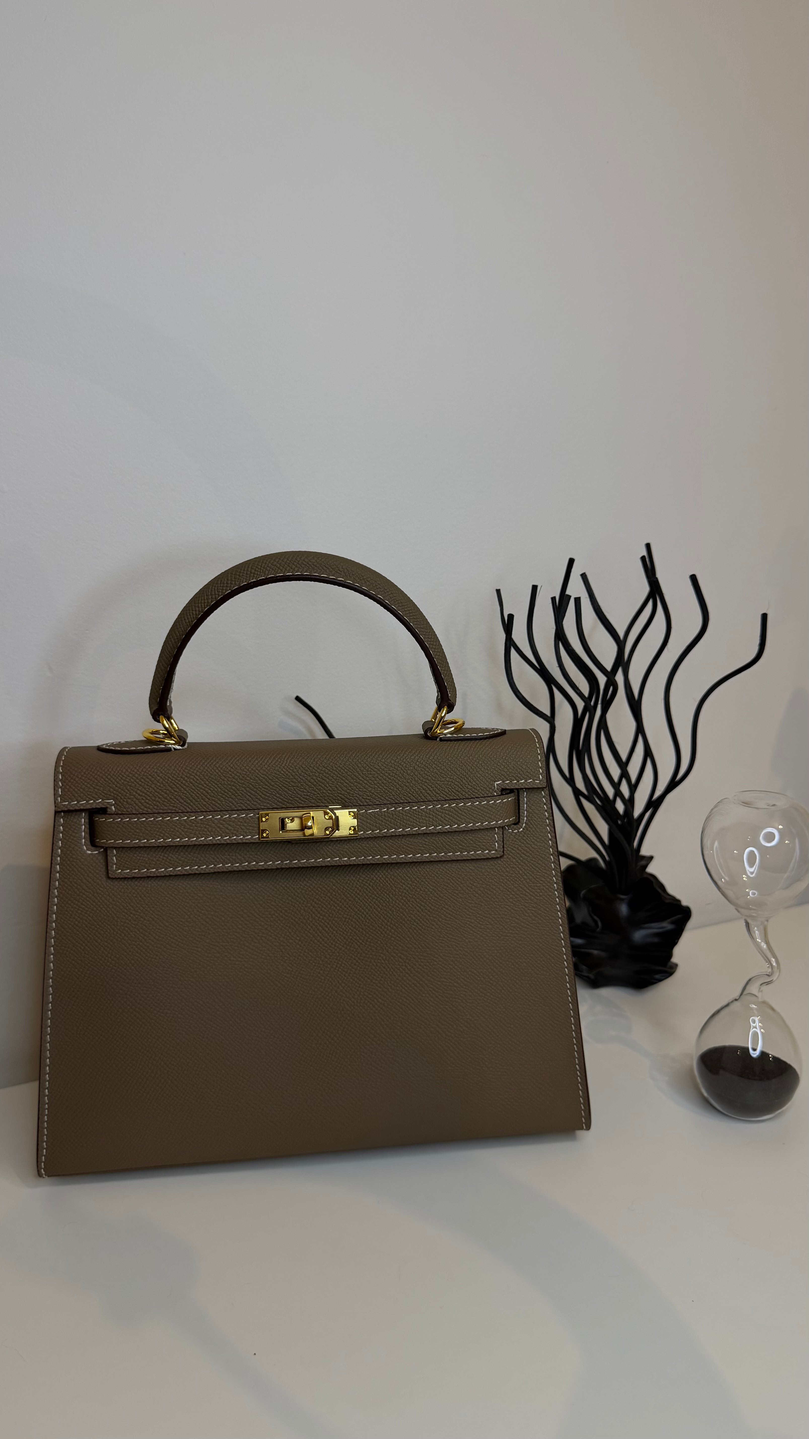 Sac K 25 cm cuir véritable