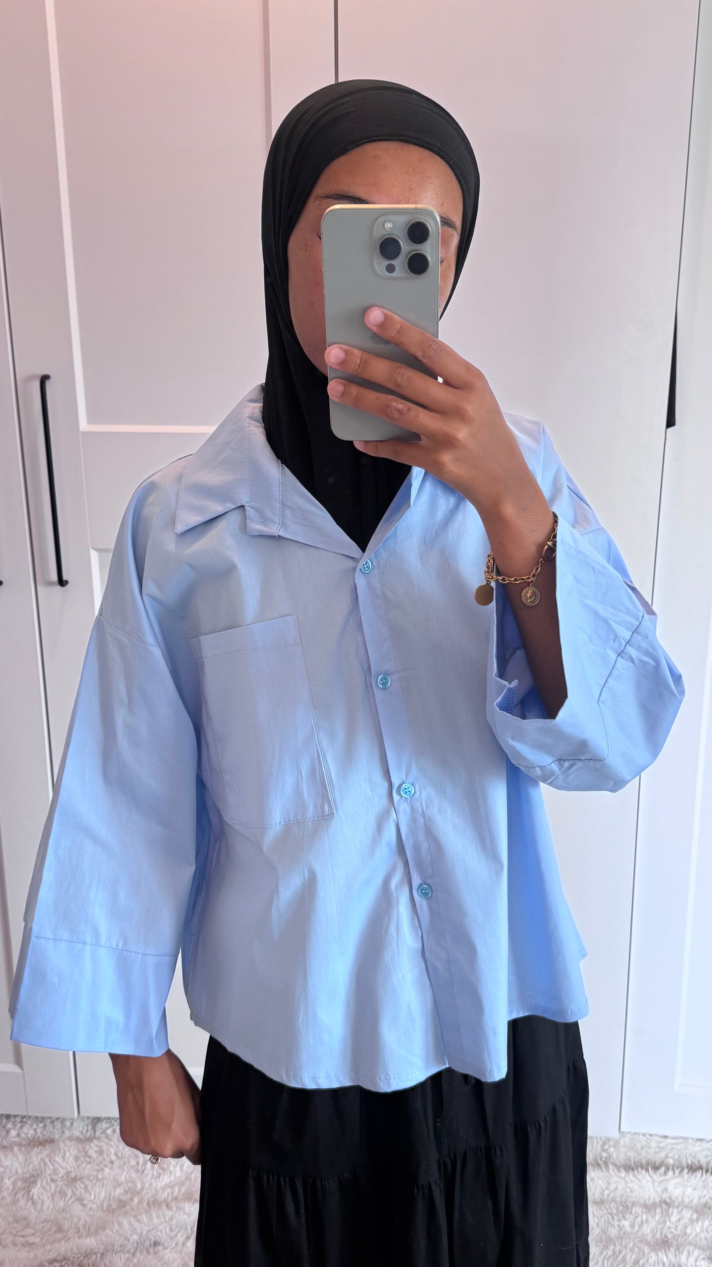 Chemise manches évasée