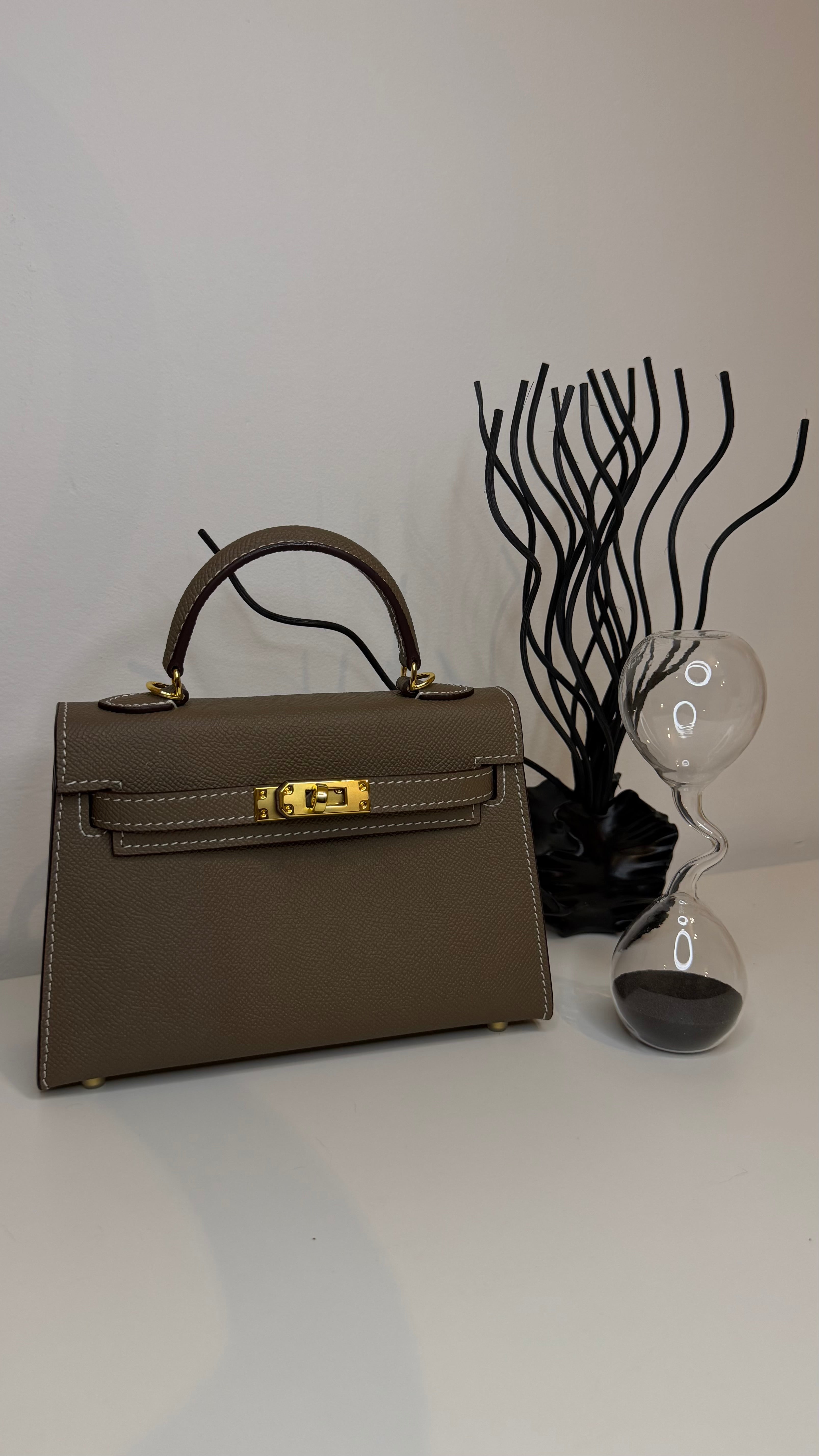 Sac K 19cm cuir véritable