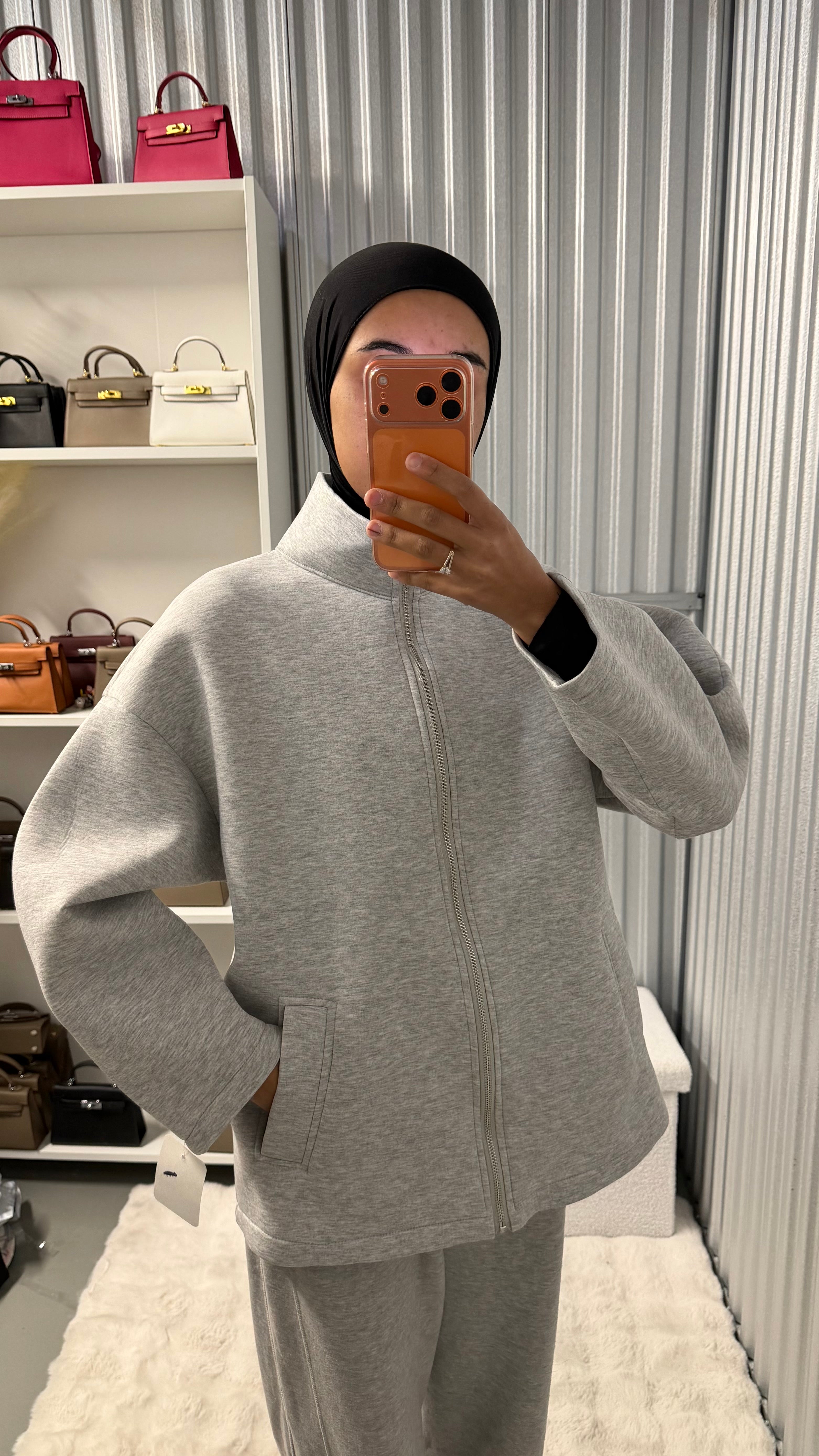 Veste matière neoprene