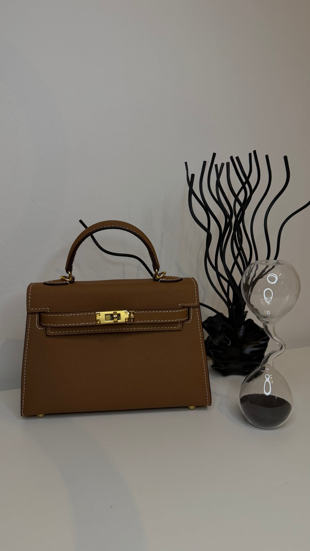 Sac K 19cm cuir véritable