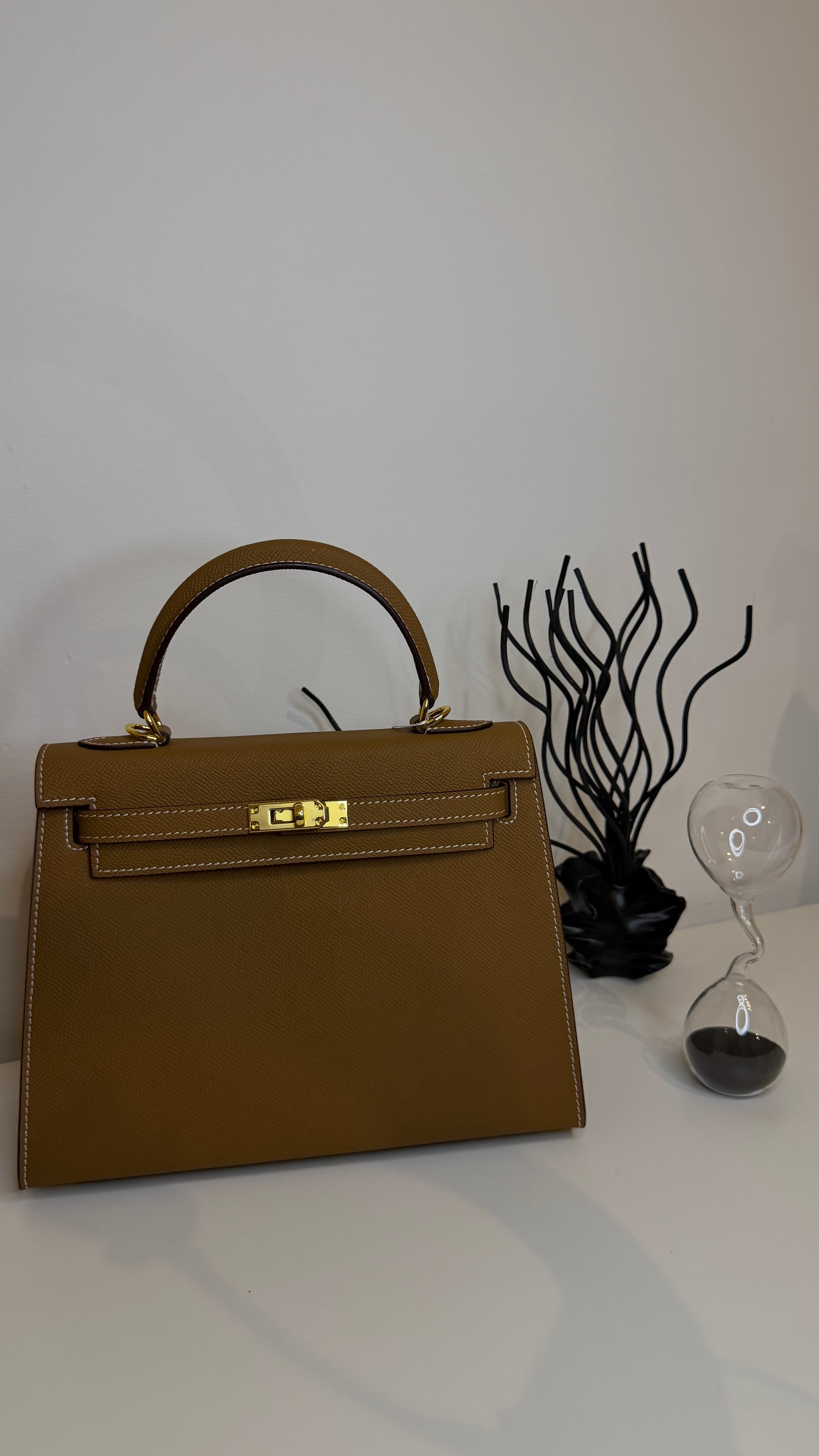 Sac K 25 cm cuir véritable