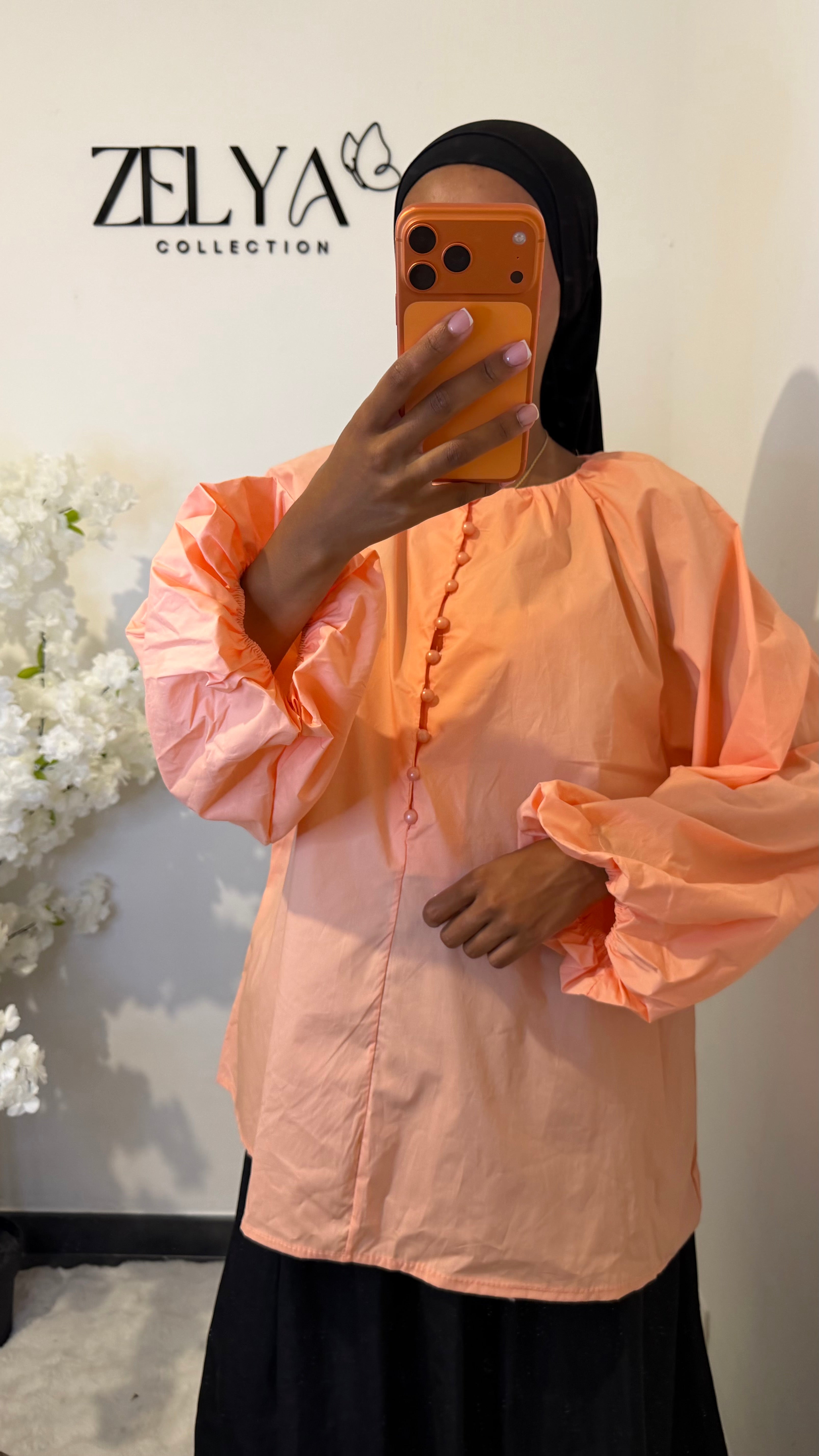 Blouse avec bouton