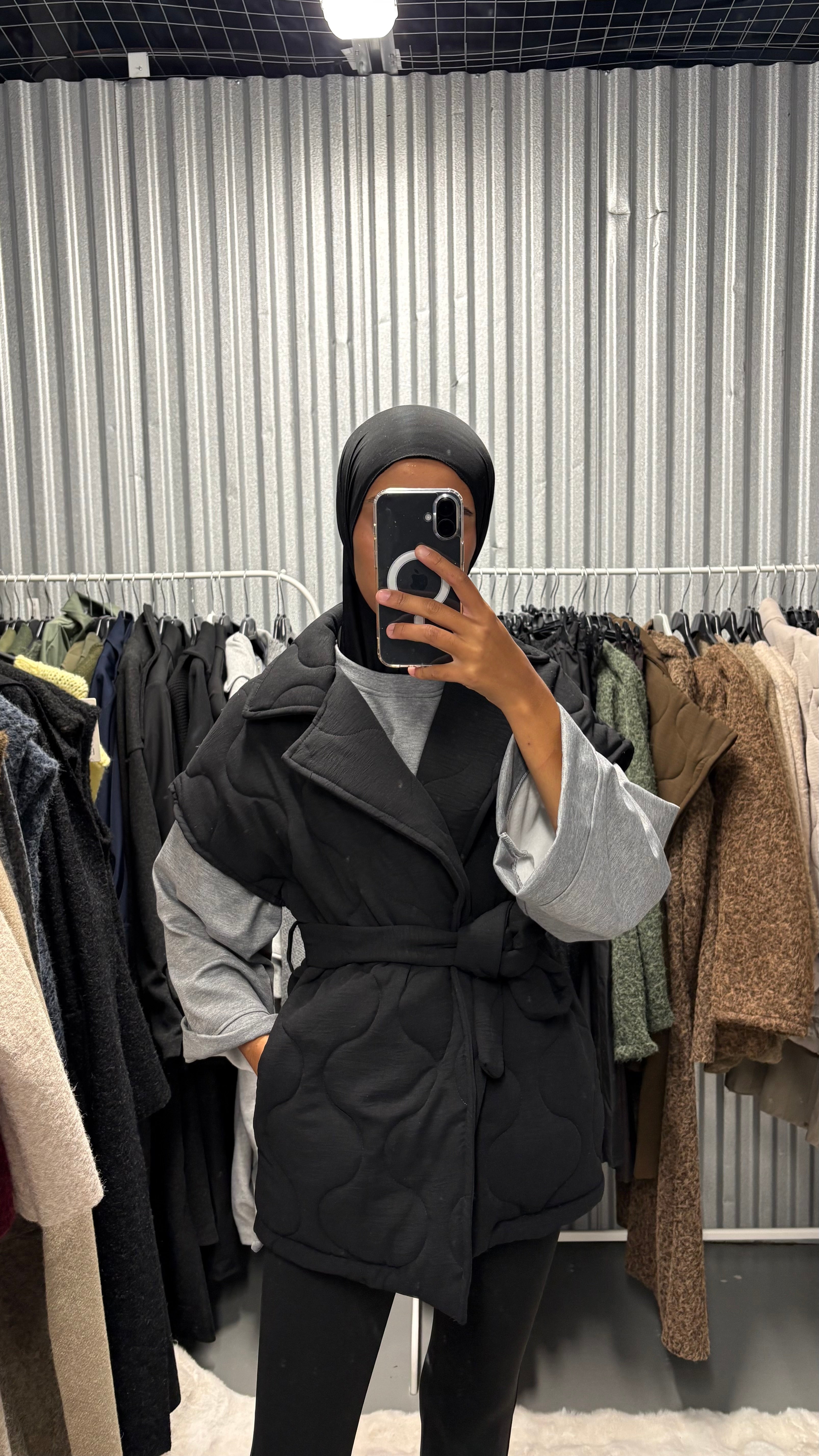 Veste matelassée ceinture