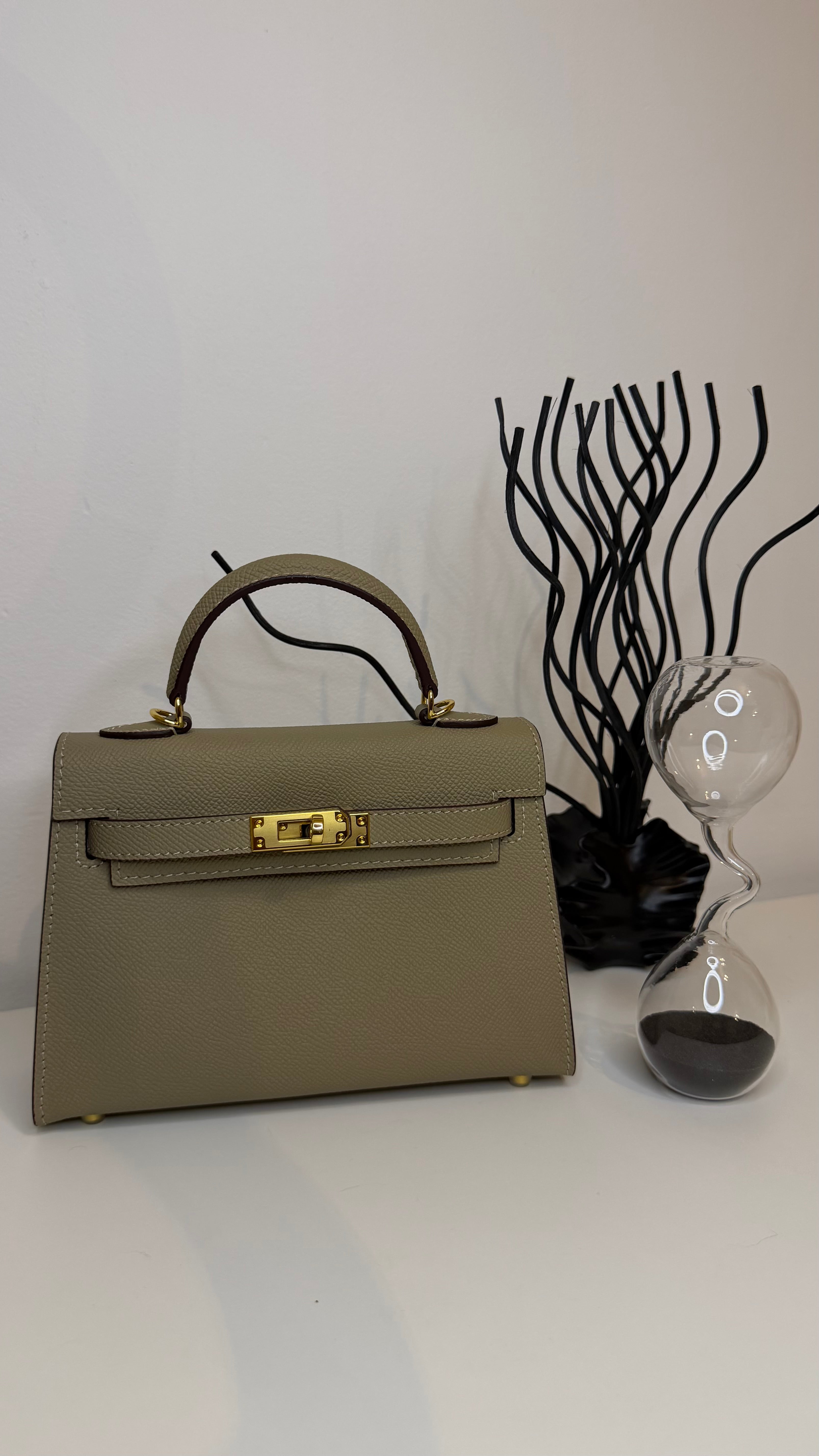 Sac K 19cm cuir véritable