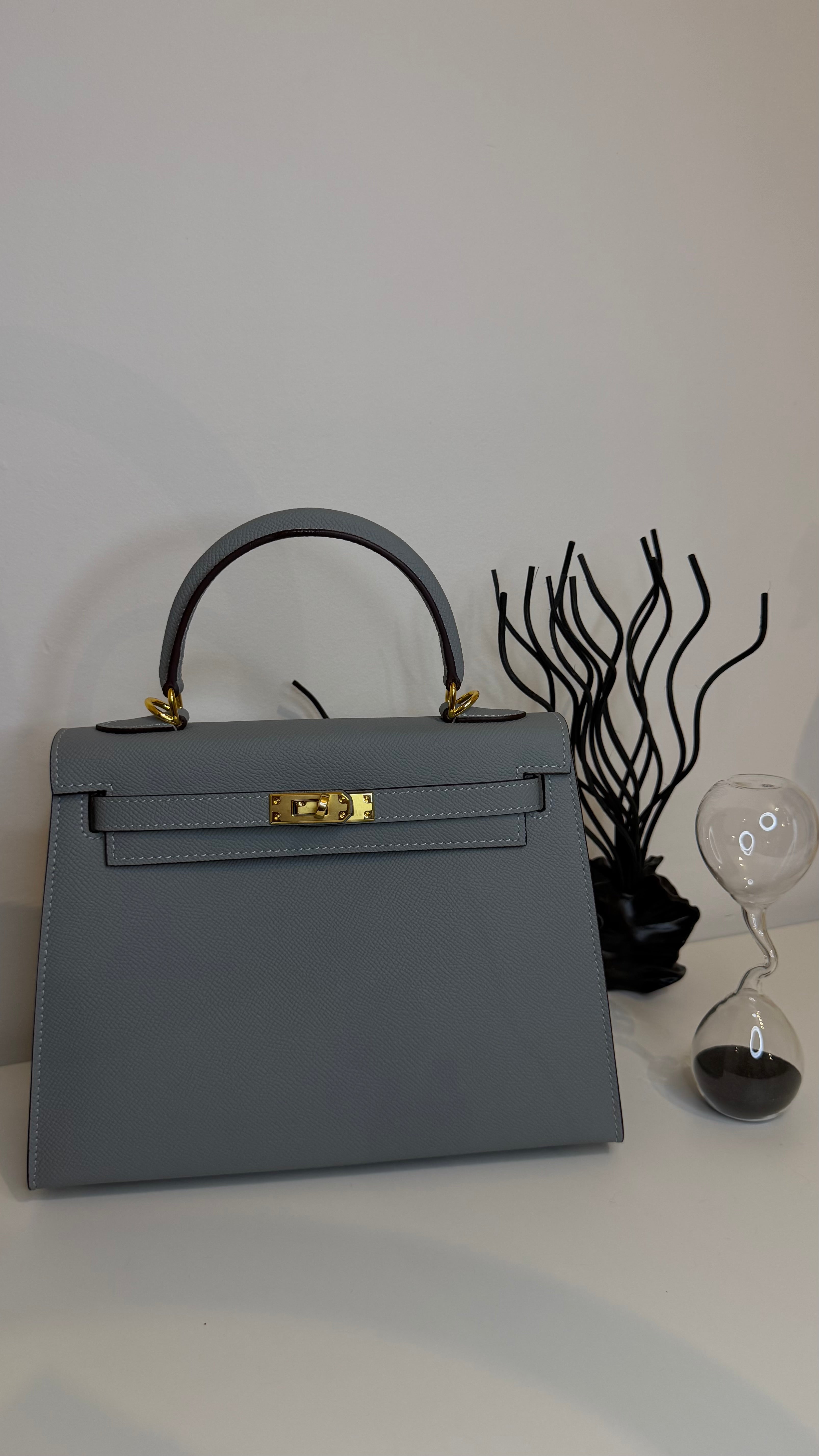 Sac K 25 cm cuir véritable