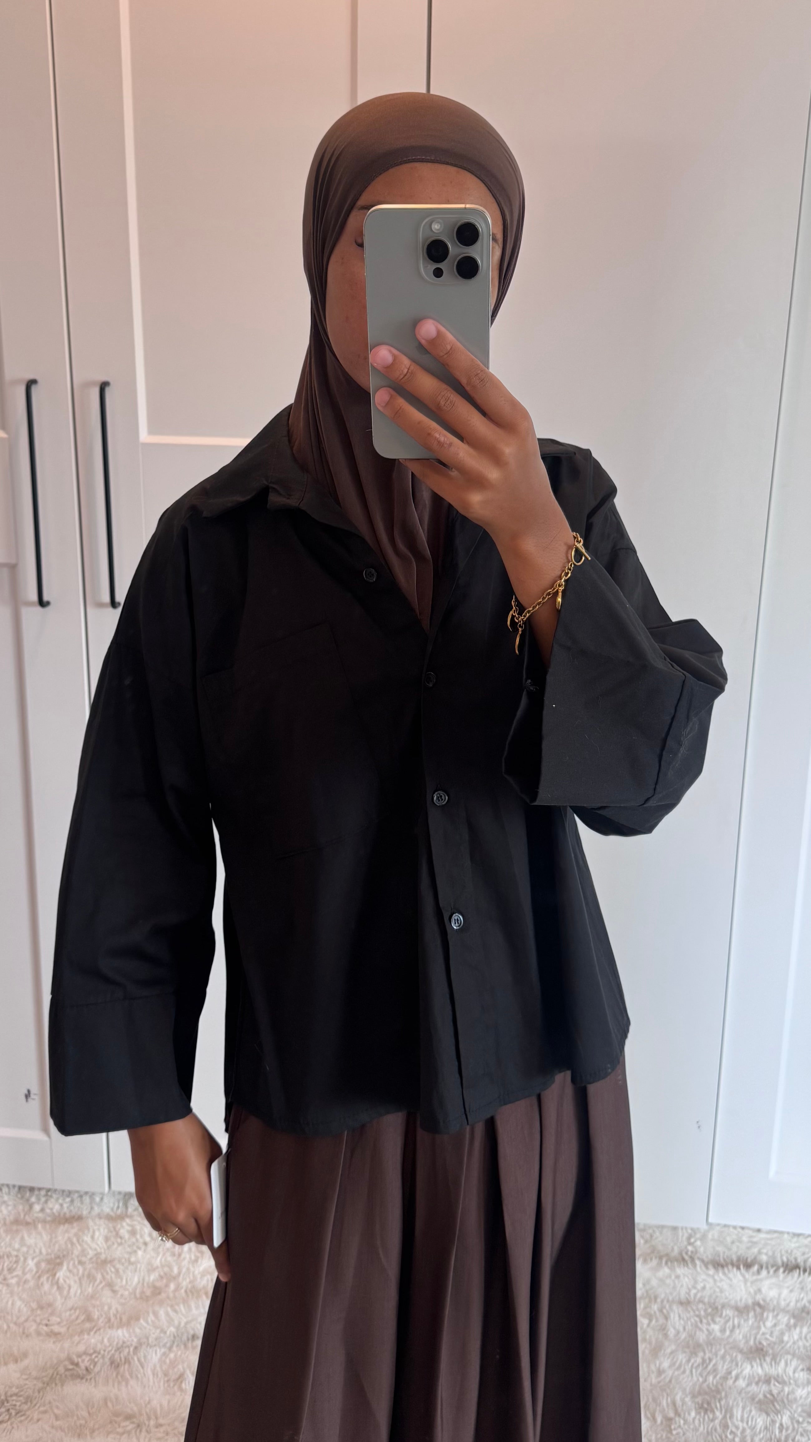 Chemise manches évasée