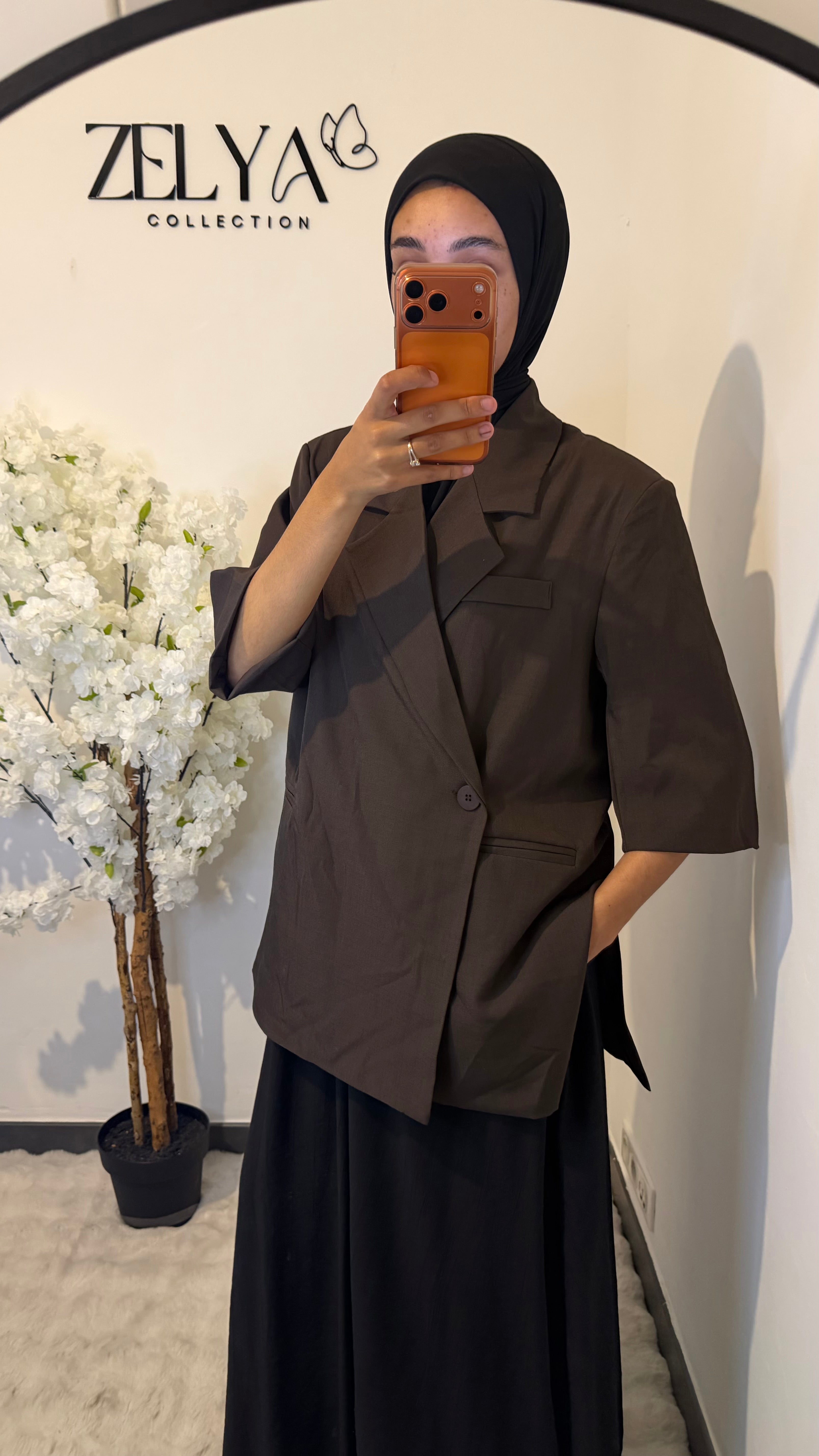 Blazer manches courtes