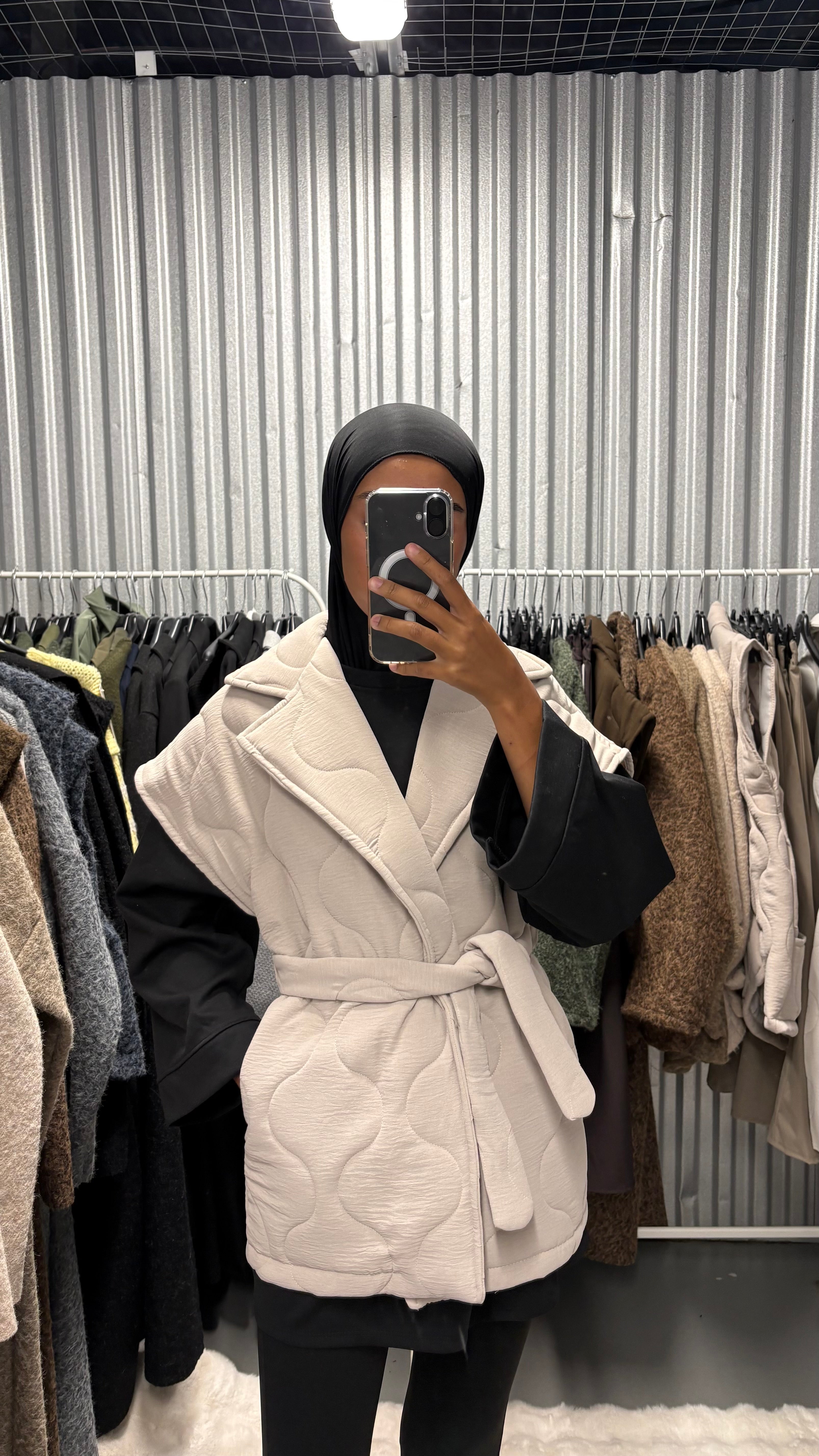 Veste matelassée ceinture