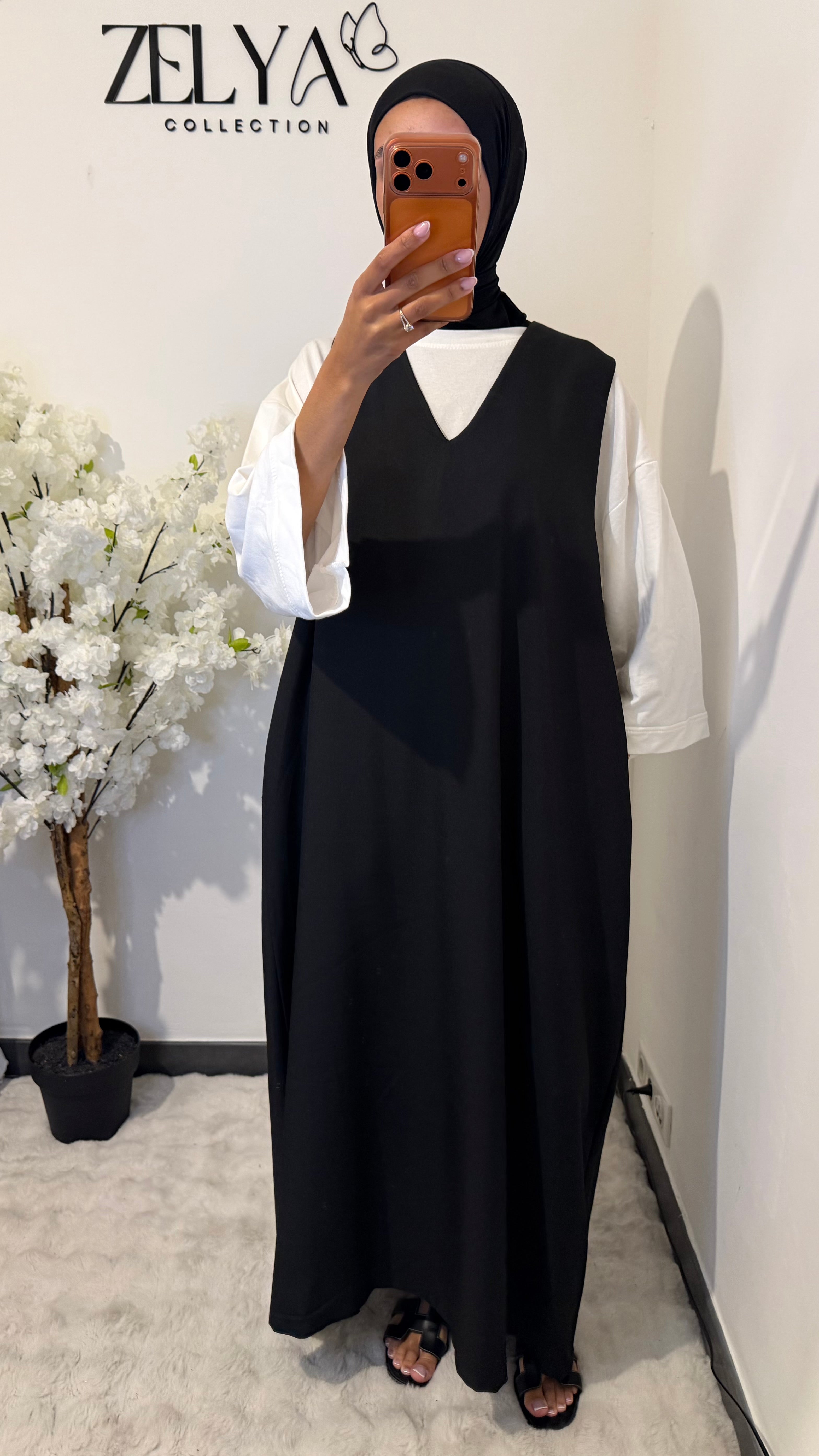 Robe col V