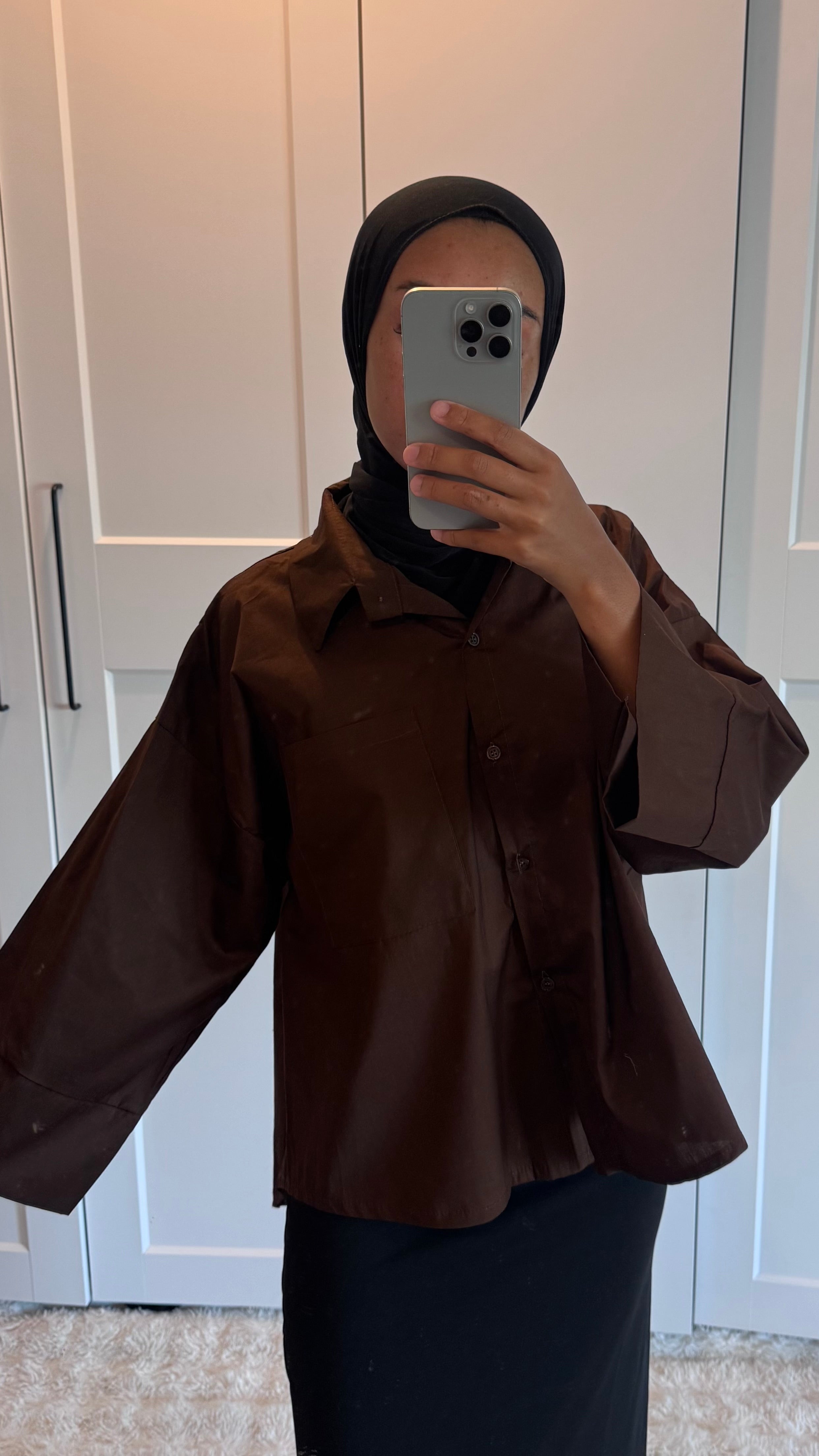 Chemise manches évasée