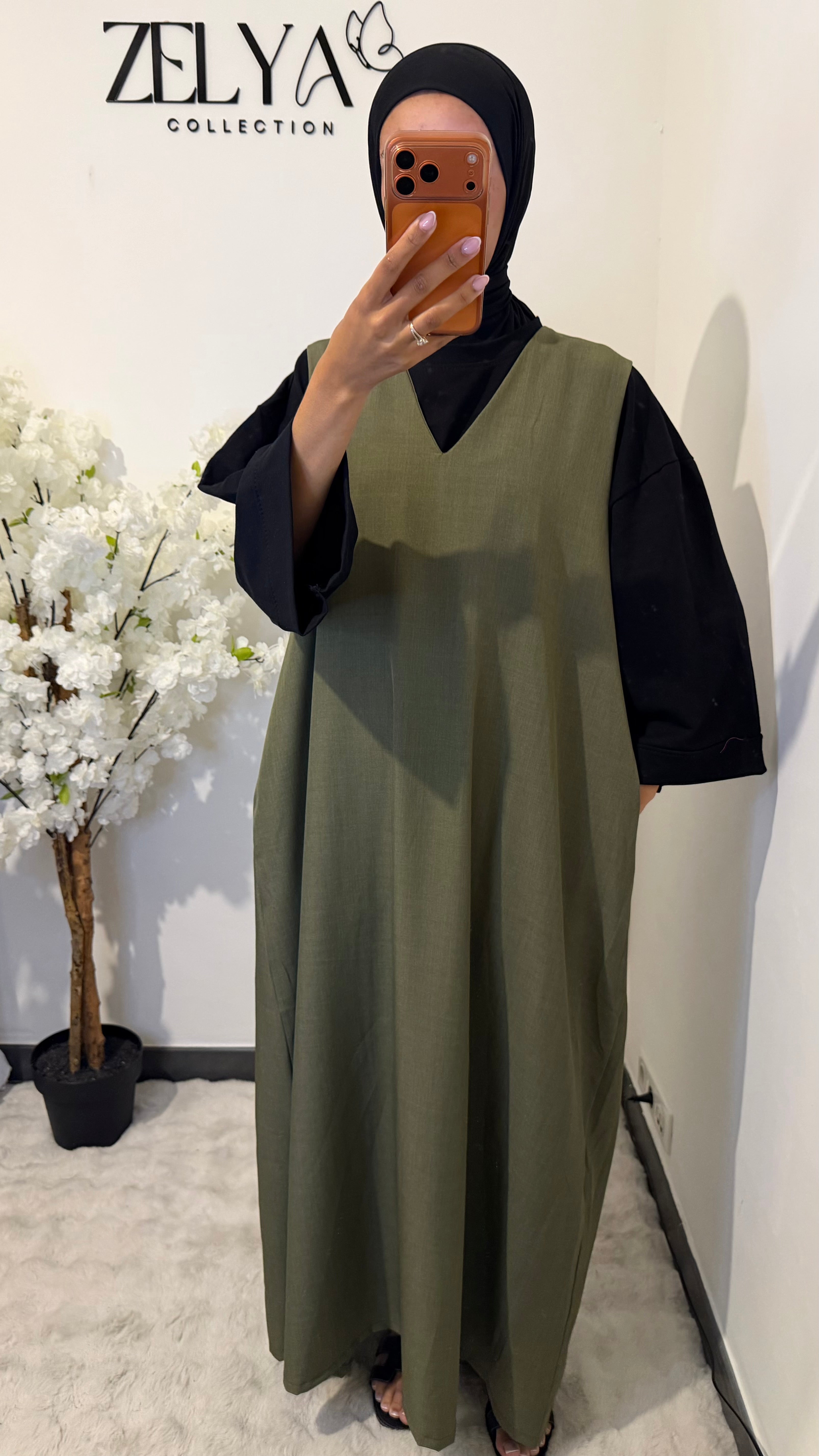 Robe col V