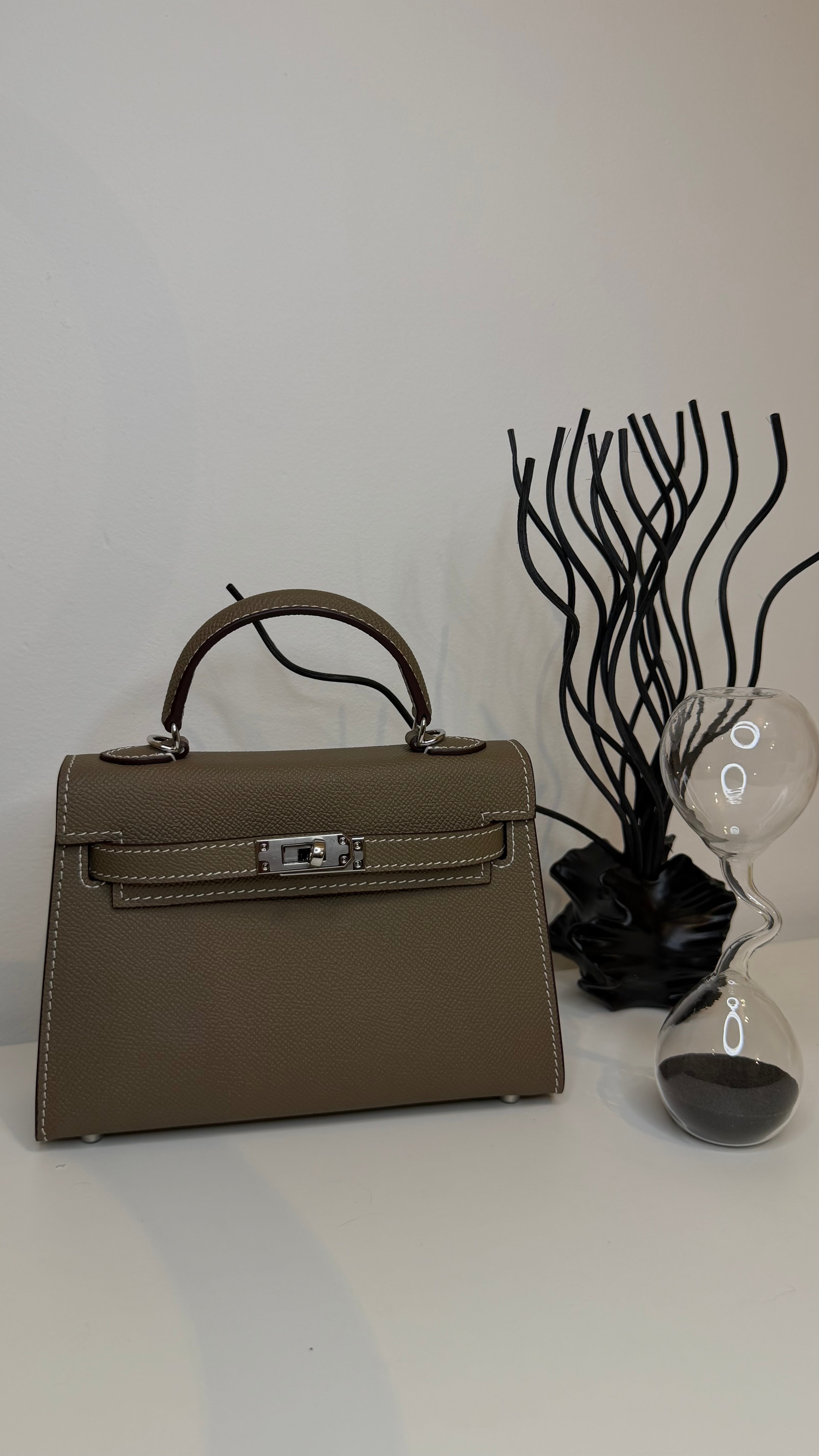 Sac K 19cm cuir véritable