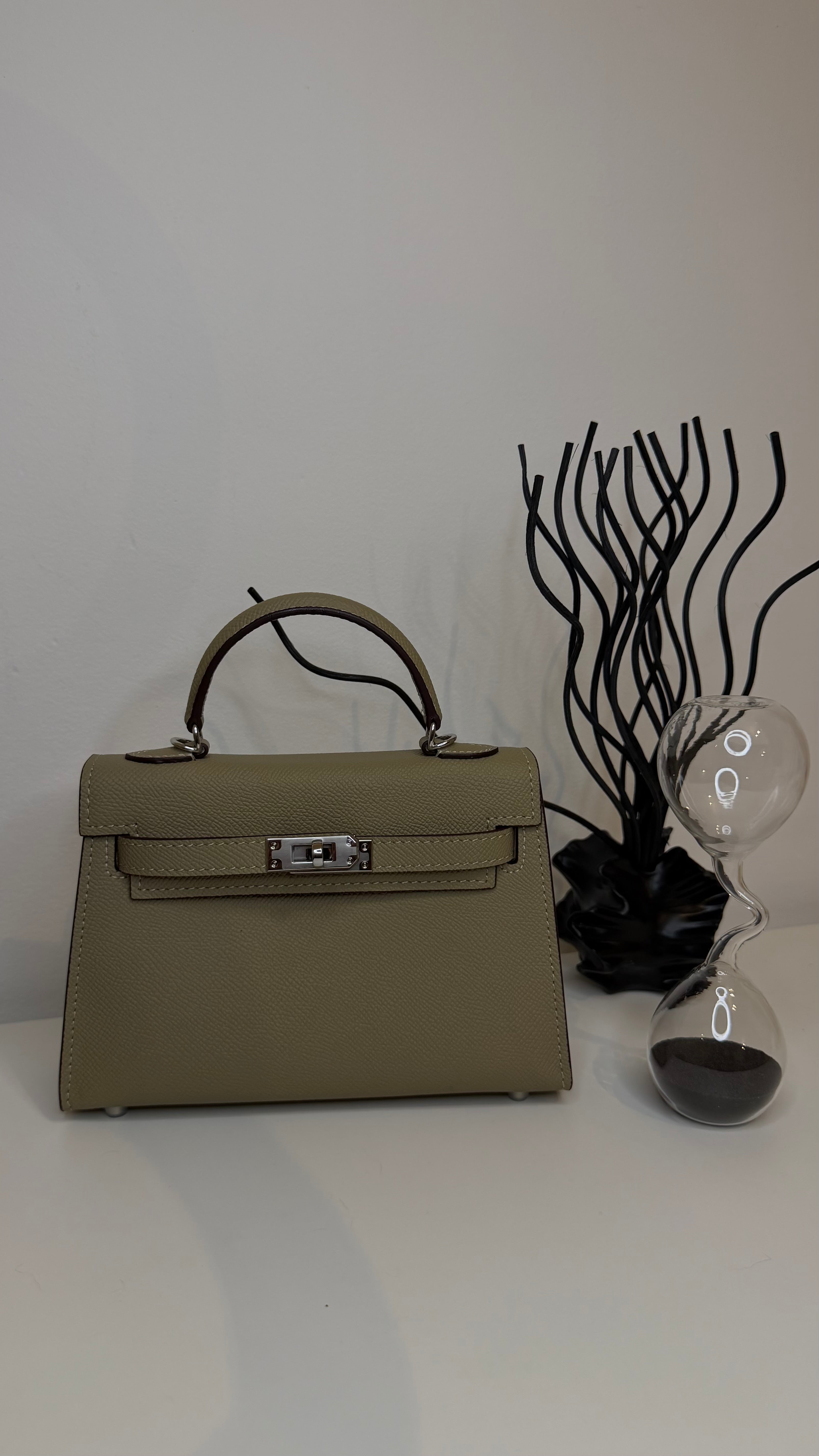 Sac K 19cm cuir véritable