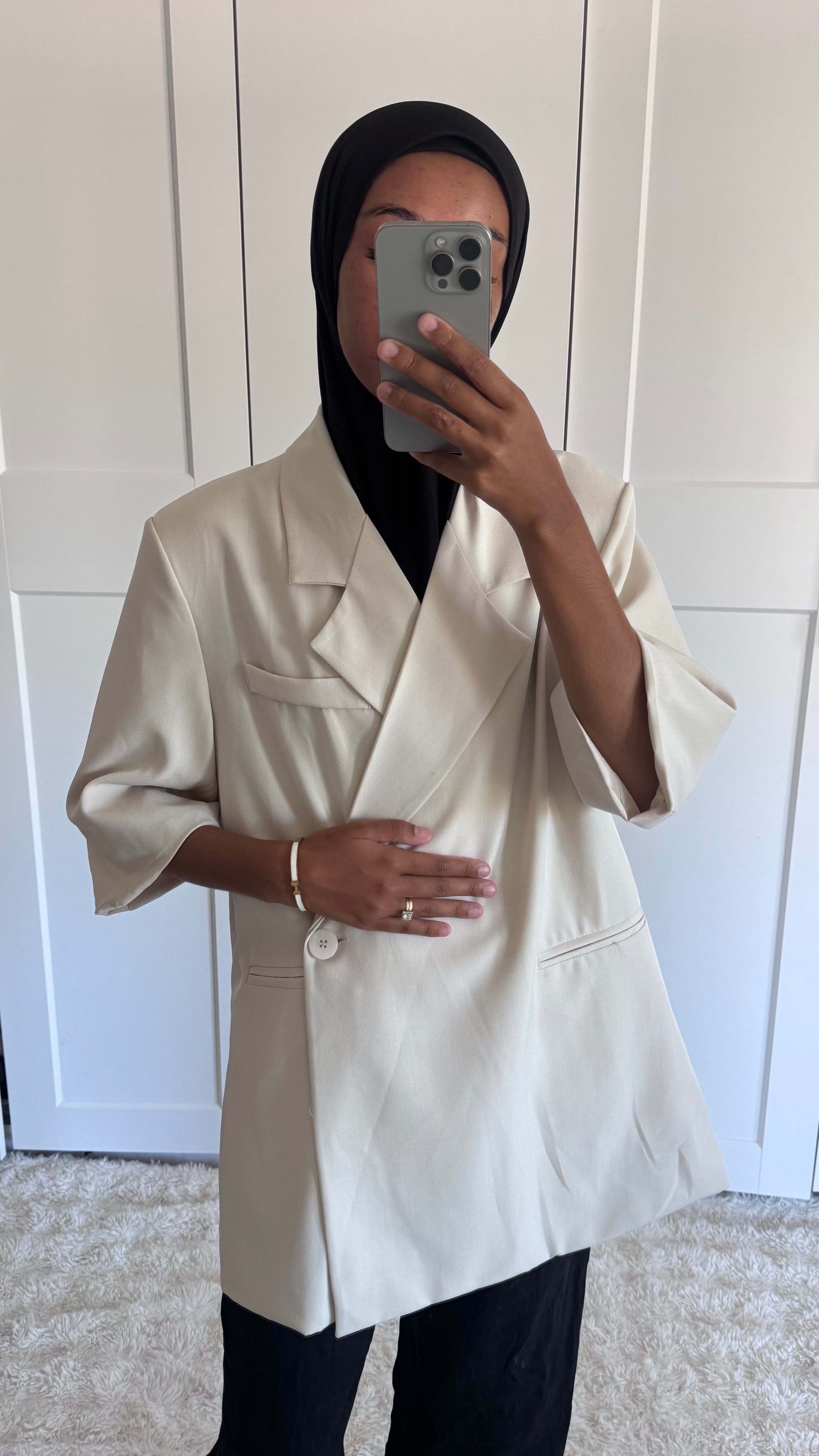 Blazer manches courtes