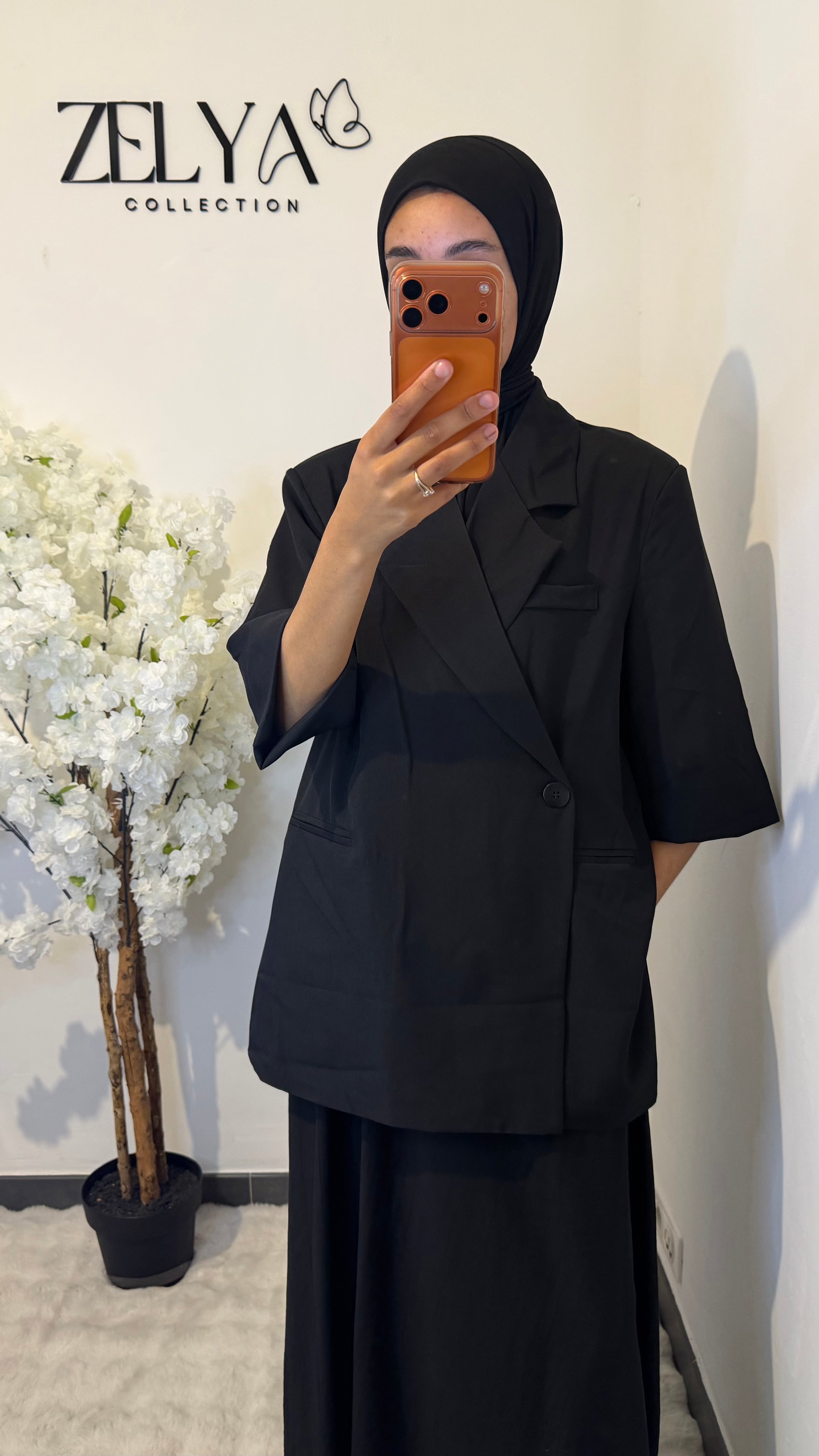 Blazer manches courtes