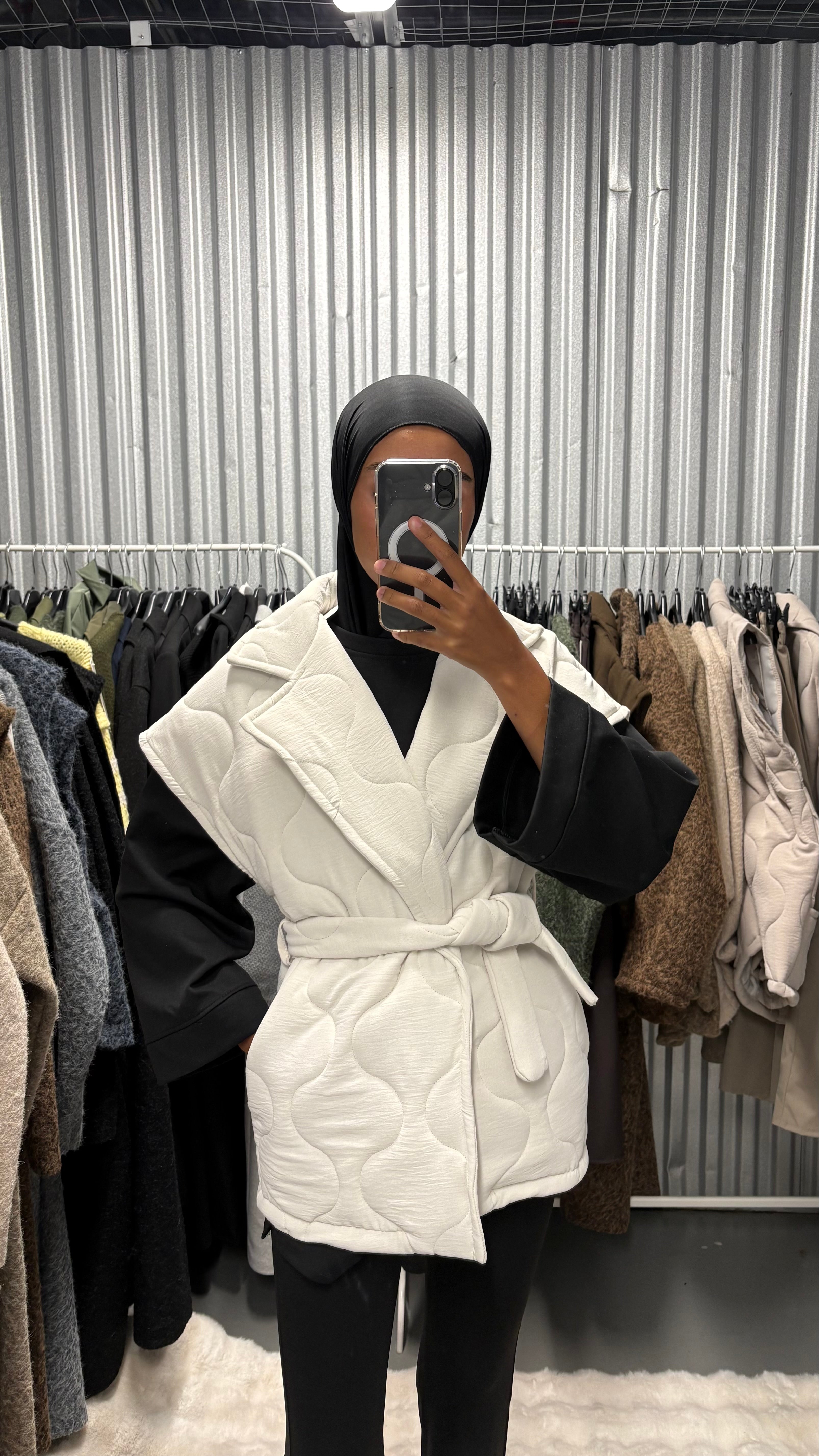 Veste matelassée ceinture