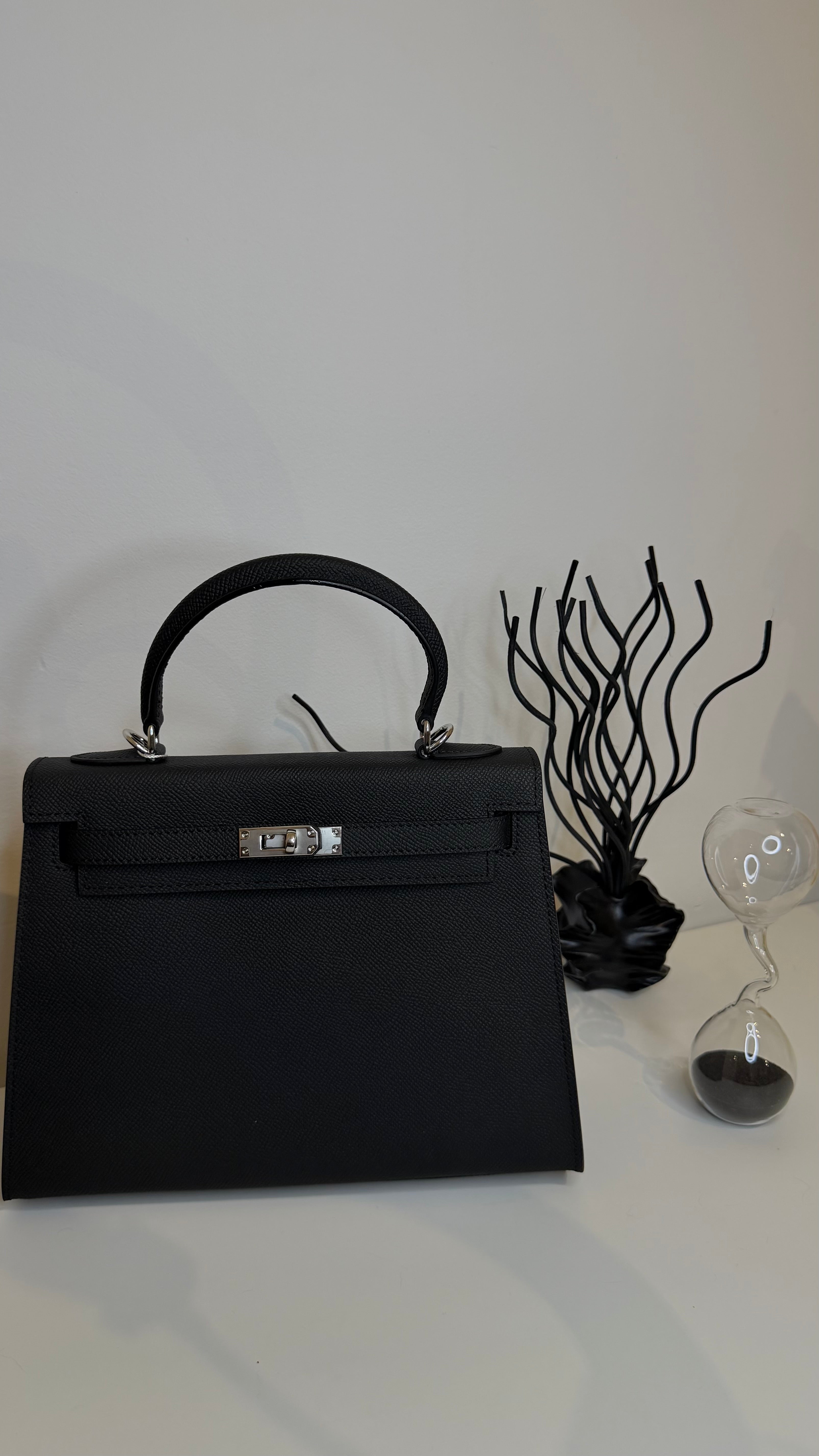 Sac K 25 cm cuir véritable