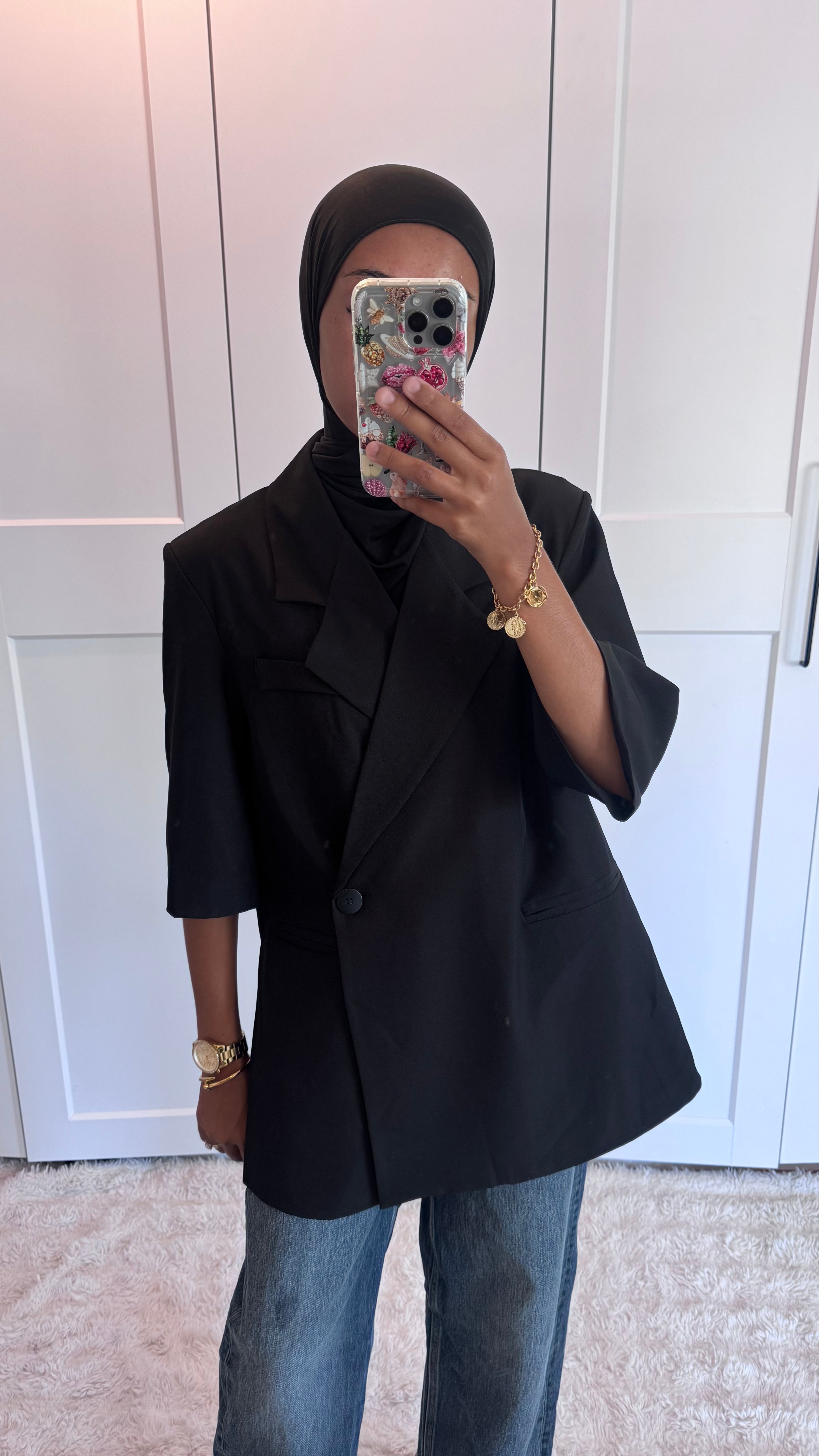 Blazer manches courtes