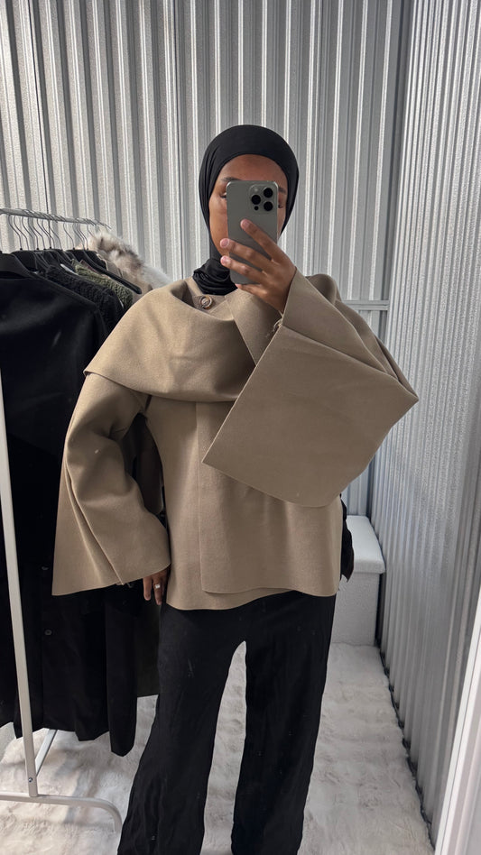 Veste cape écharpe