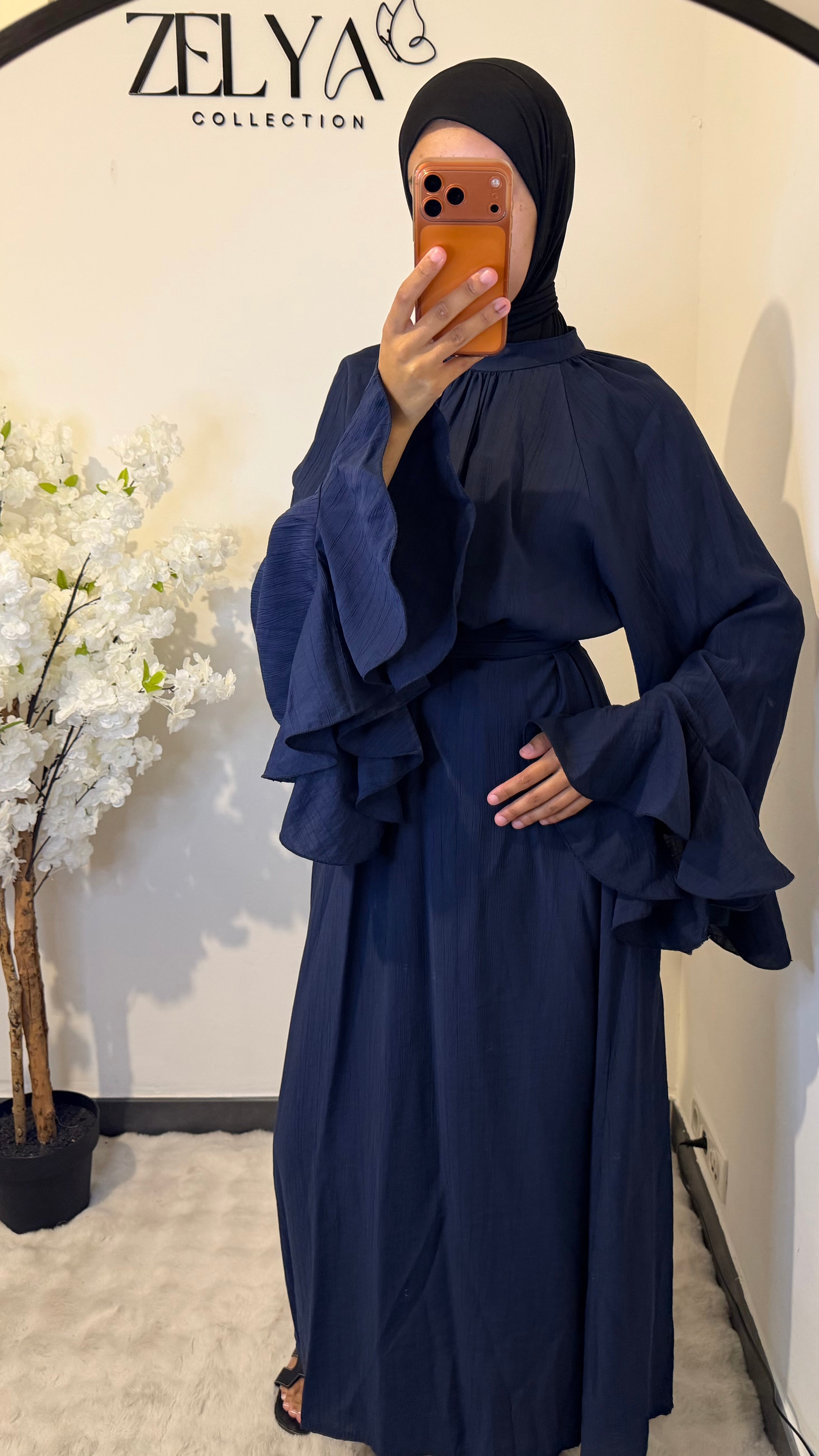 Robe manches évasées