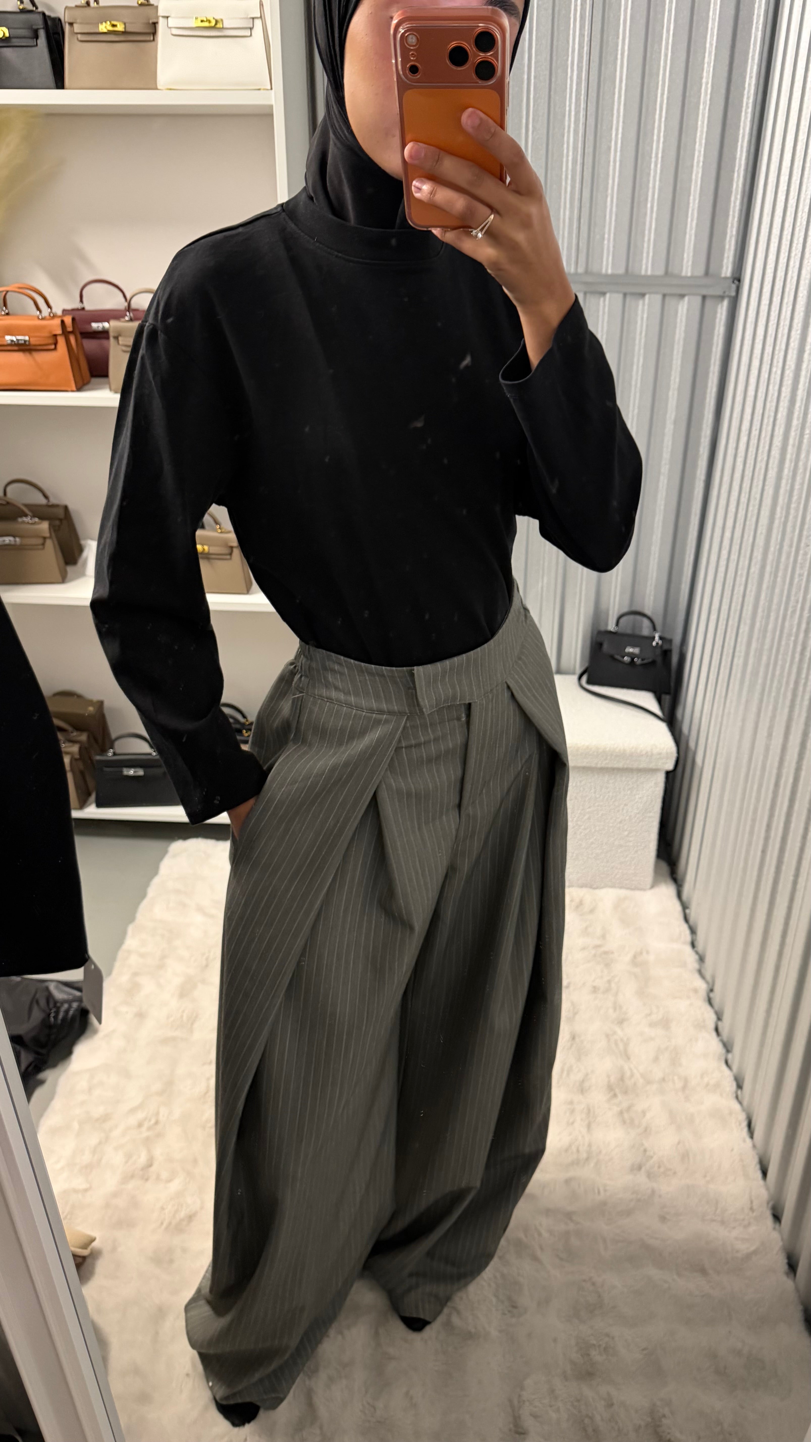 Pantalon inspi z rayé