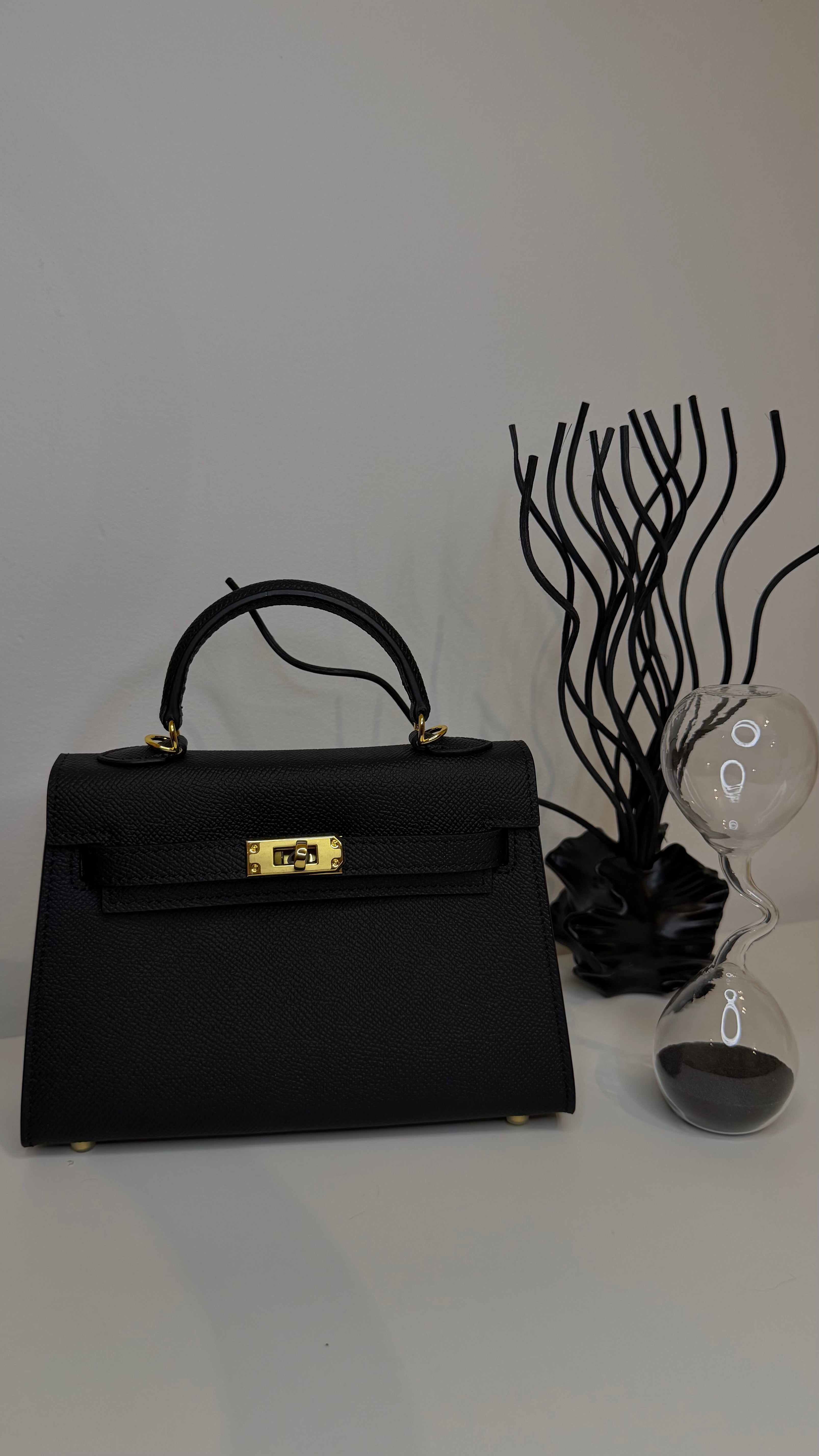 Sac K 19cm cuir véritable