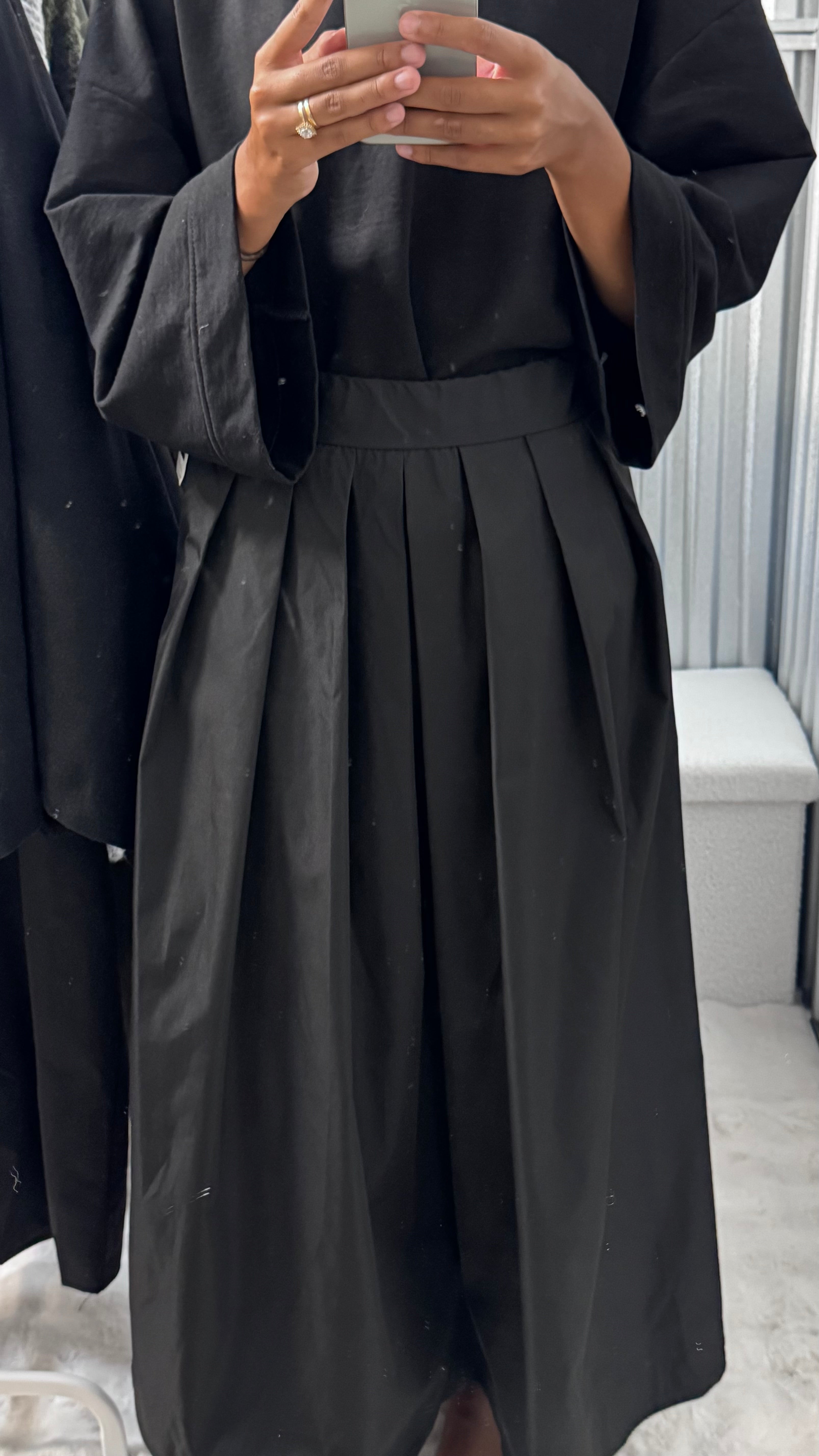 Jupe plissée en polyester