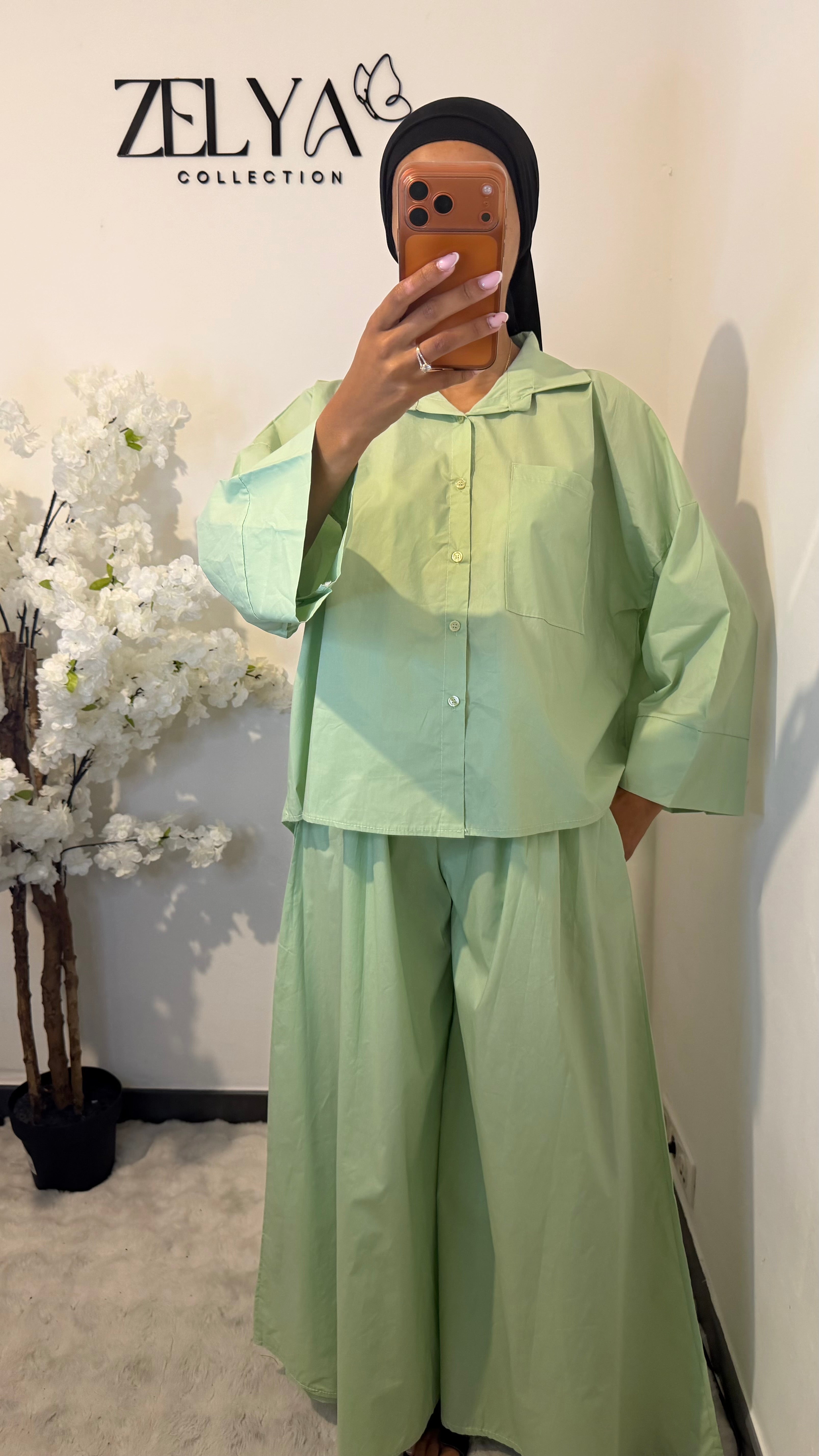 Ensemble pantalon 100% coton