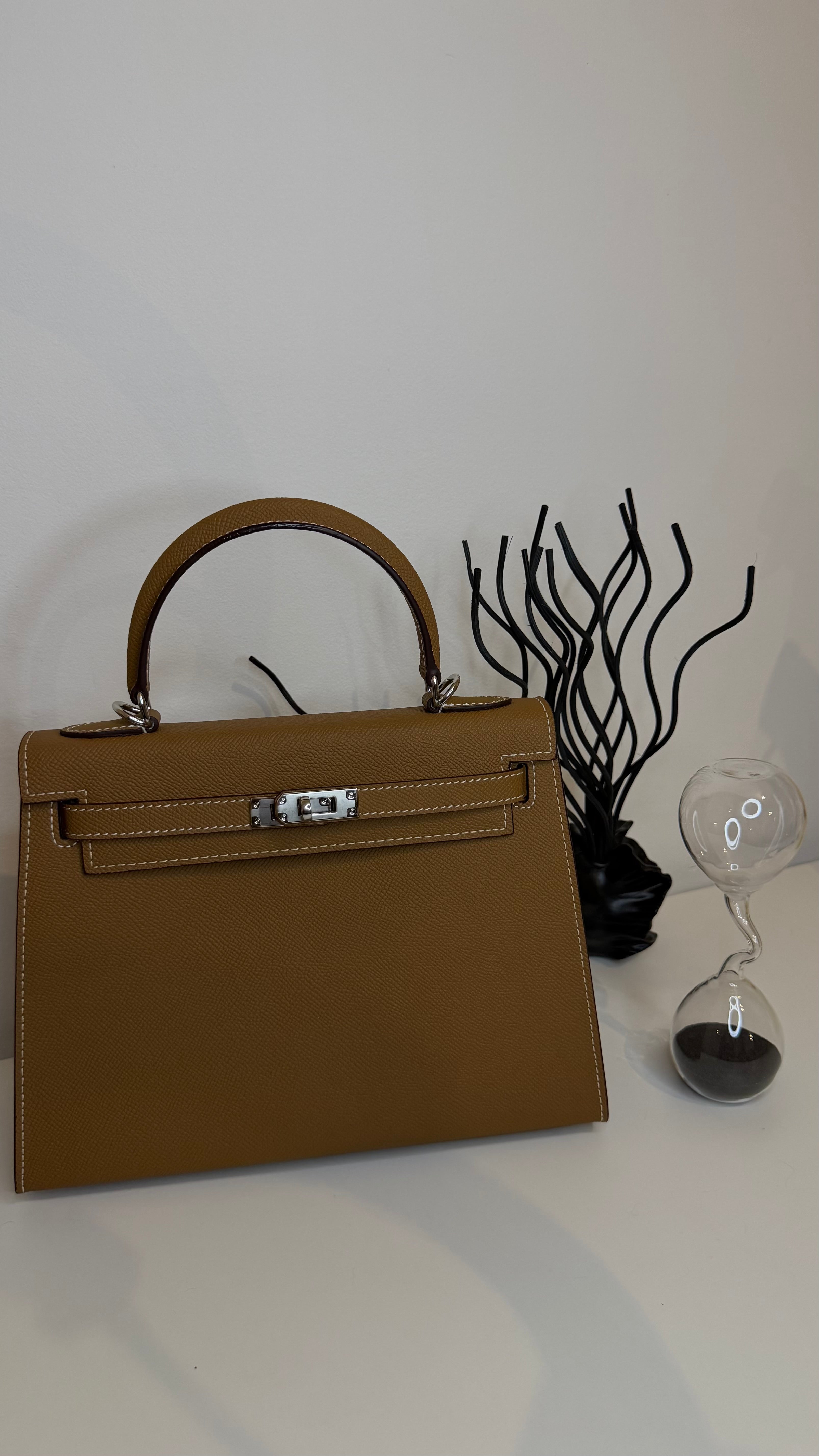 Sac K 25 cm cuir véritable