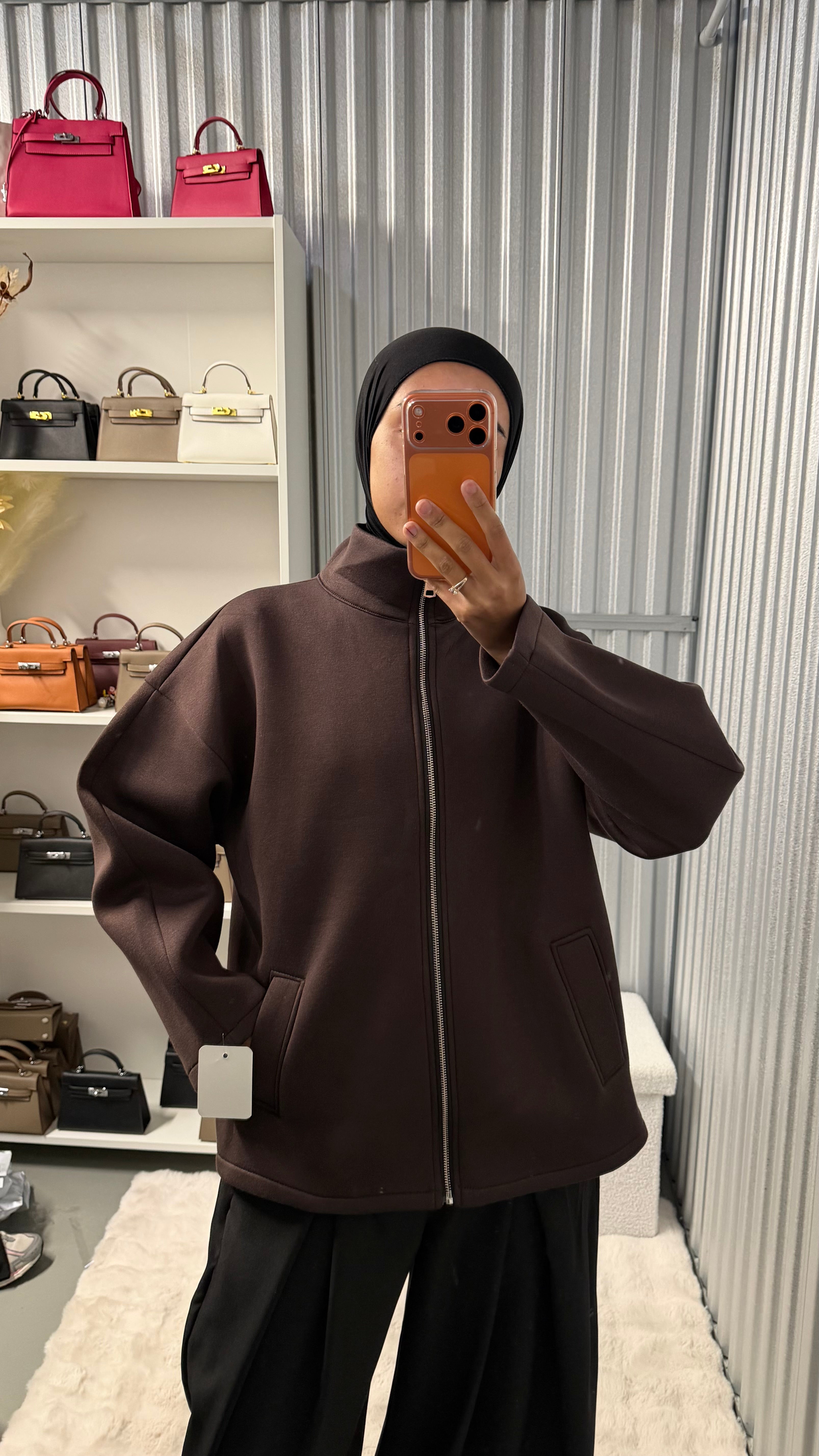 Veste matière neoprene